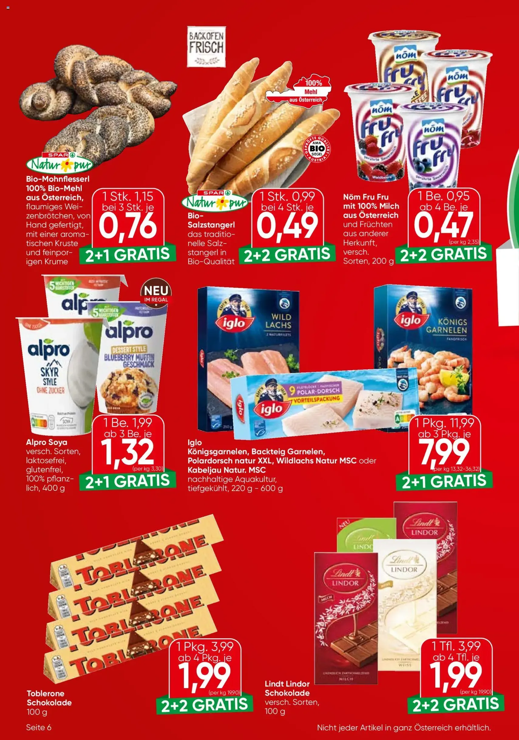 Eurospar Flugblatt - Gültiger Prospekt ab 23.10.2025, Seite 6 von insgesamt 16 Eurospar Flugblatt - Gültiger Prospekt ab 23.10.2025, Seite 6 von insgesamt 16