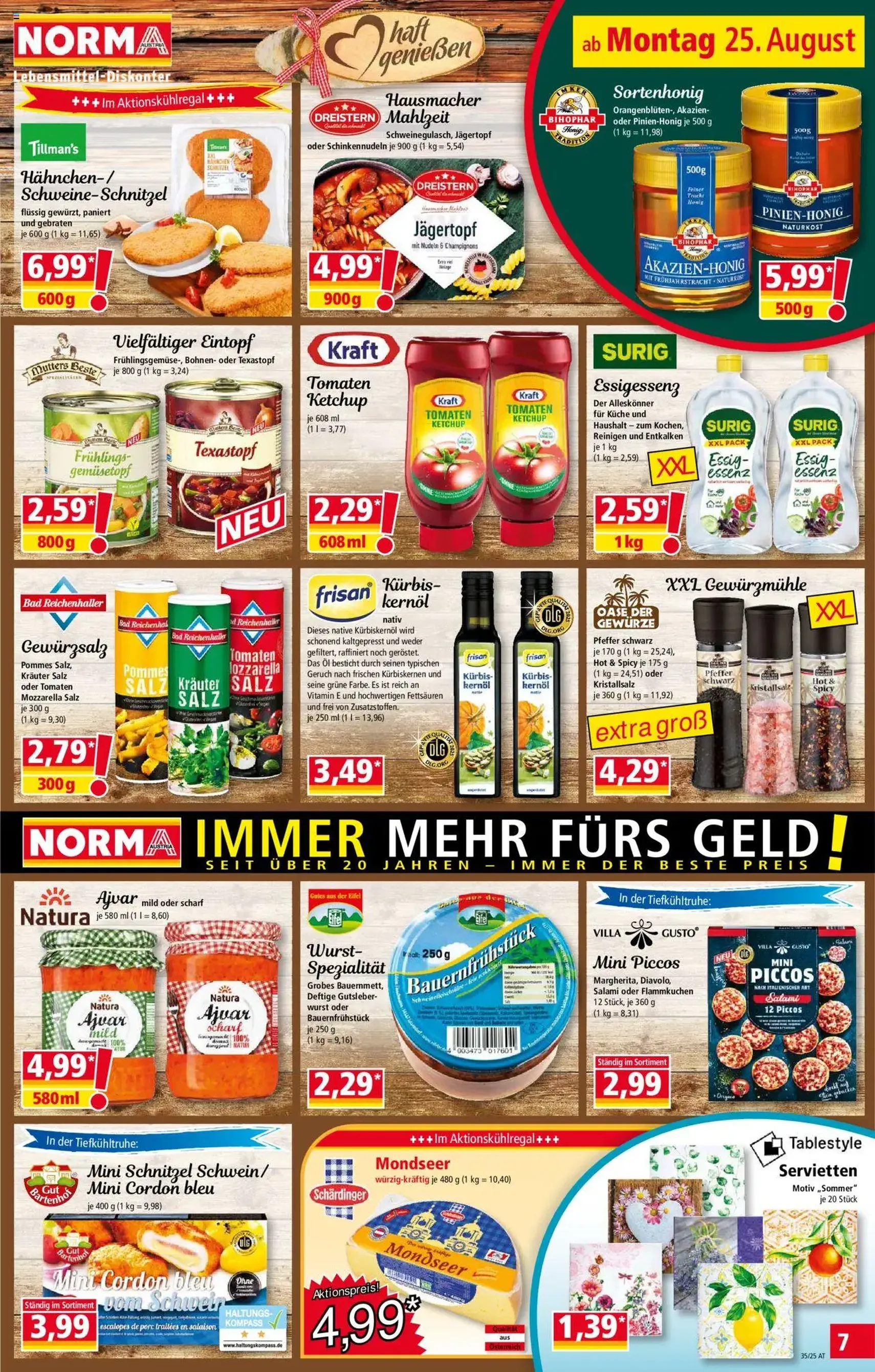 Norma Flugblatt - Gültiger Prospekt ab 25.08.2025, Seite 7 von insgesamt 18 Norma Flugblatt - Gültiger Prospekt ab 25.08.2025, Seite 7 von insgesamt 18