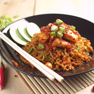 Recipe preview Authentic Satay Sauce Chicken with Noodles