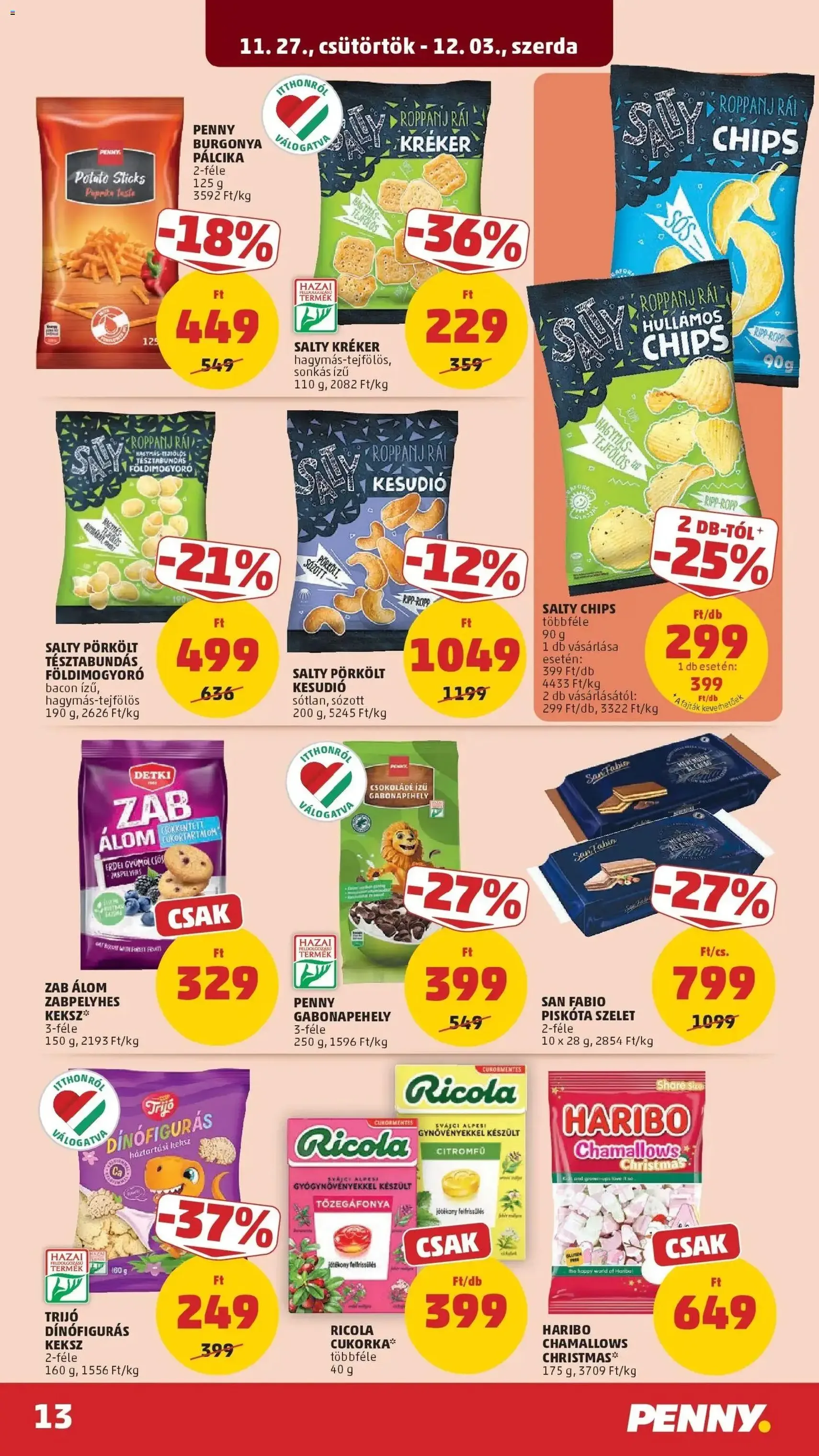 PENNY Akciós újság - 2025.11.27. érvényes szórólap 13 oldal 39 oldalból