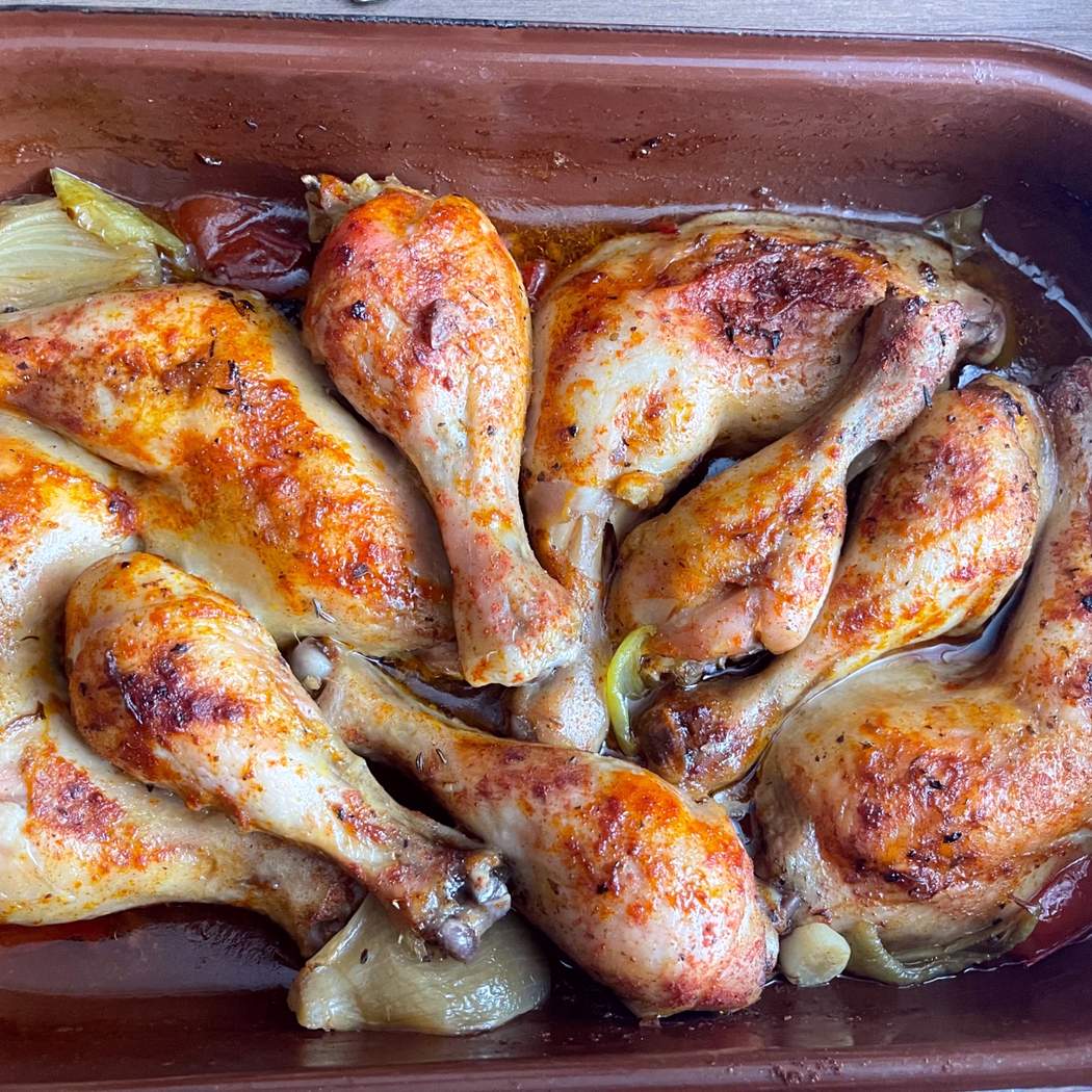 Cosce di pollo al forno