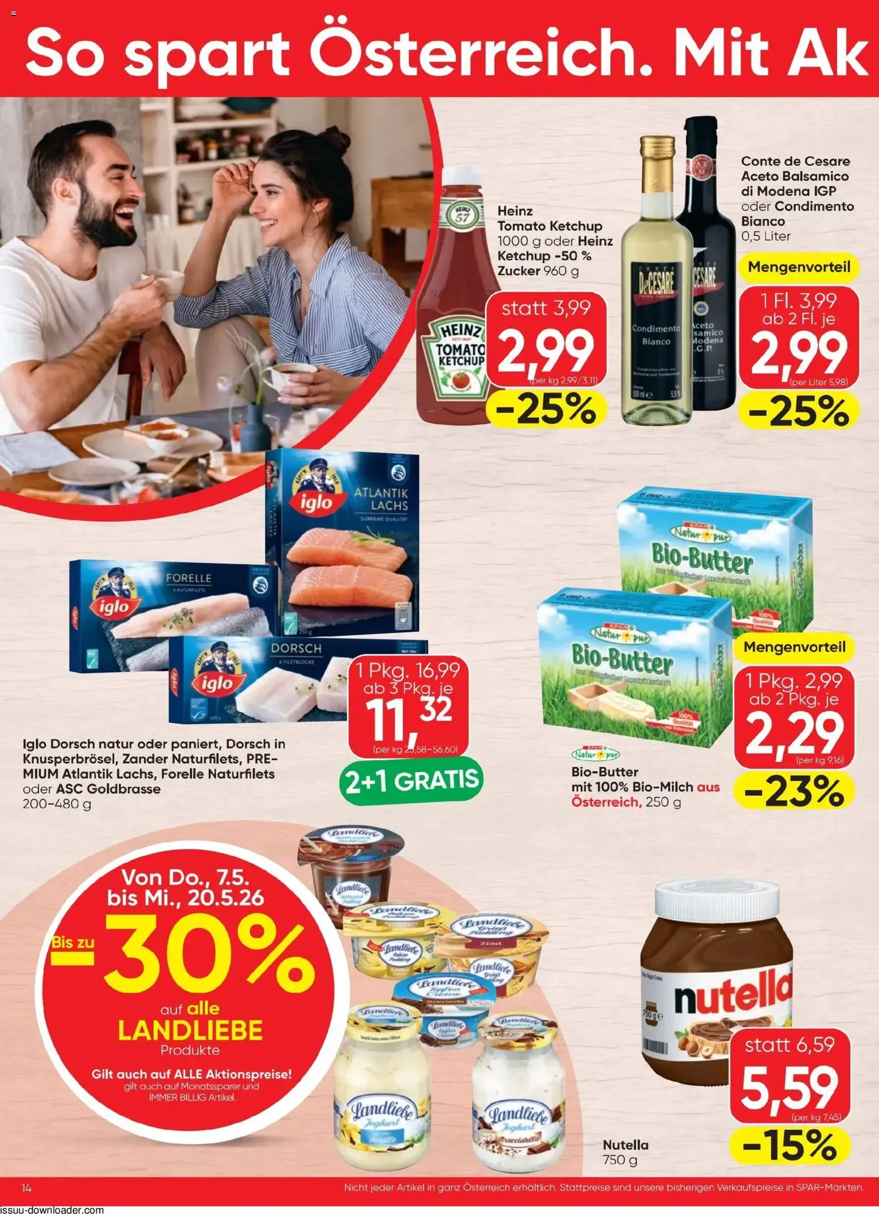 Spar - Flugblatt - Gültiger Prospekt ab 07.05.2026, Seite 14 von insgesamt 20