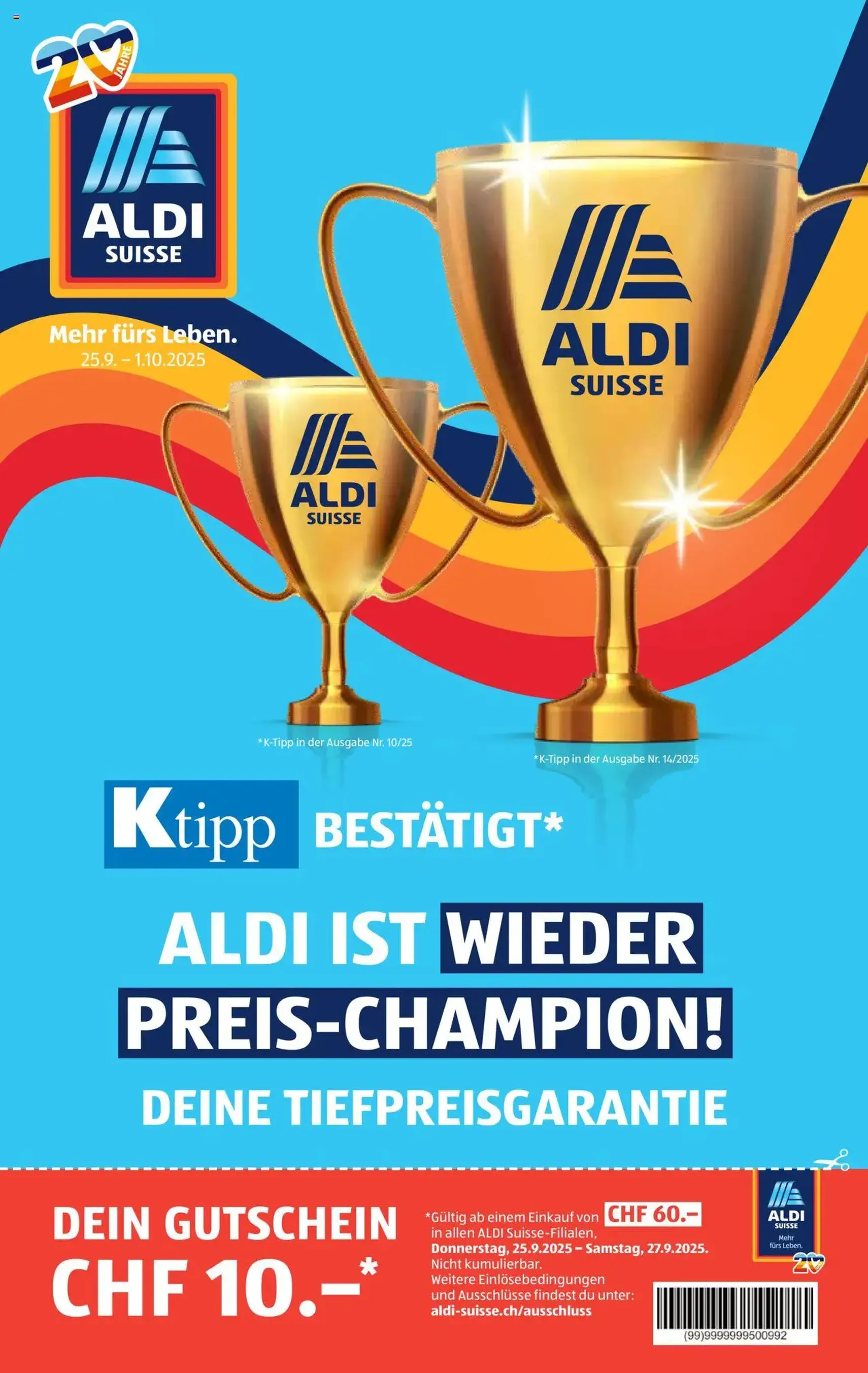 Aldi Aktionen - Gültiger Prospekt ab 25.09.2025, Seite 1 von insgesamt 32 Aldi Aktionen - Gültiger Prospekt ab 25.09.2025, Seite 1 von insgesamt 32