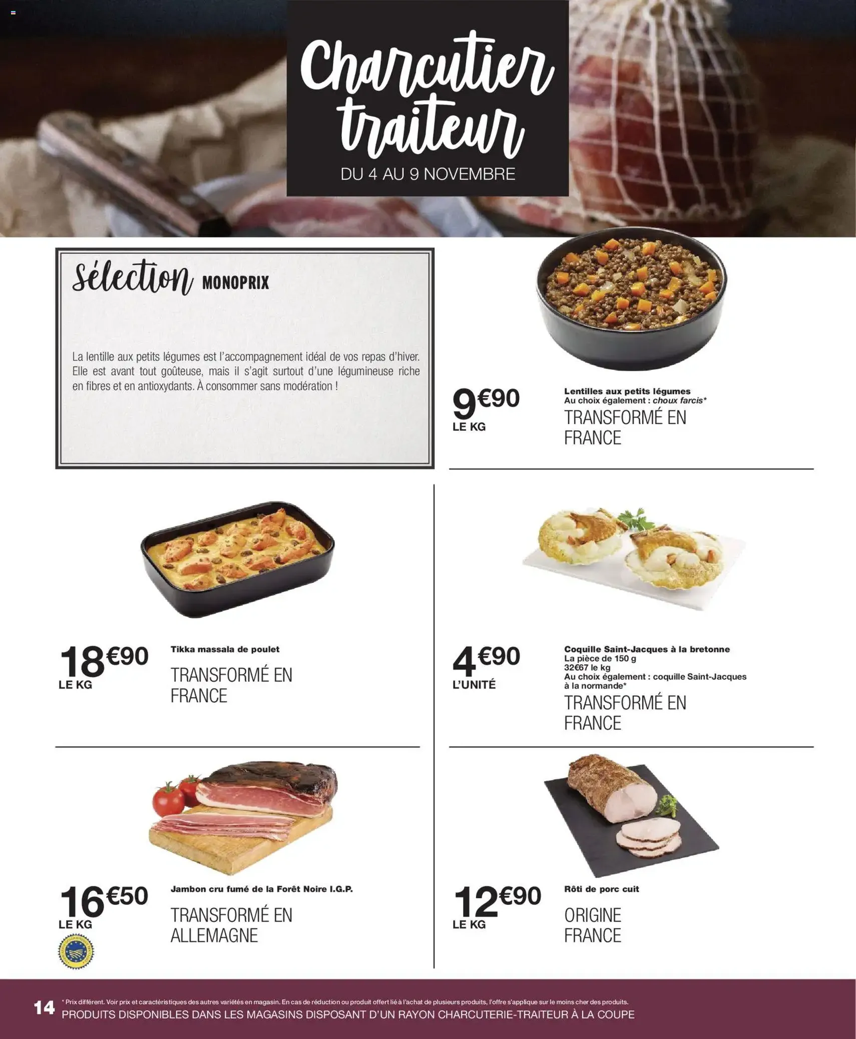 Monoprix catalogue - brochure valable à partir du 04/11/2025, page 14 sur 69