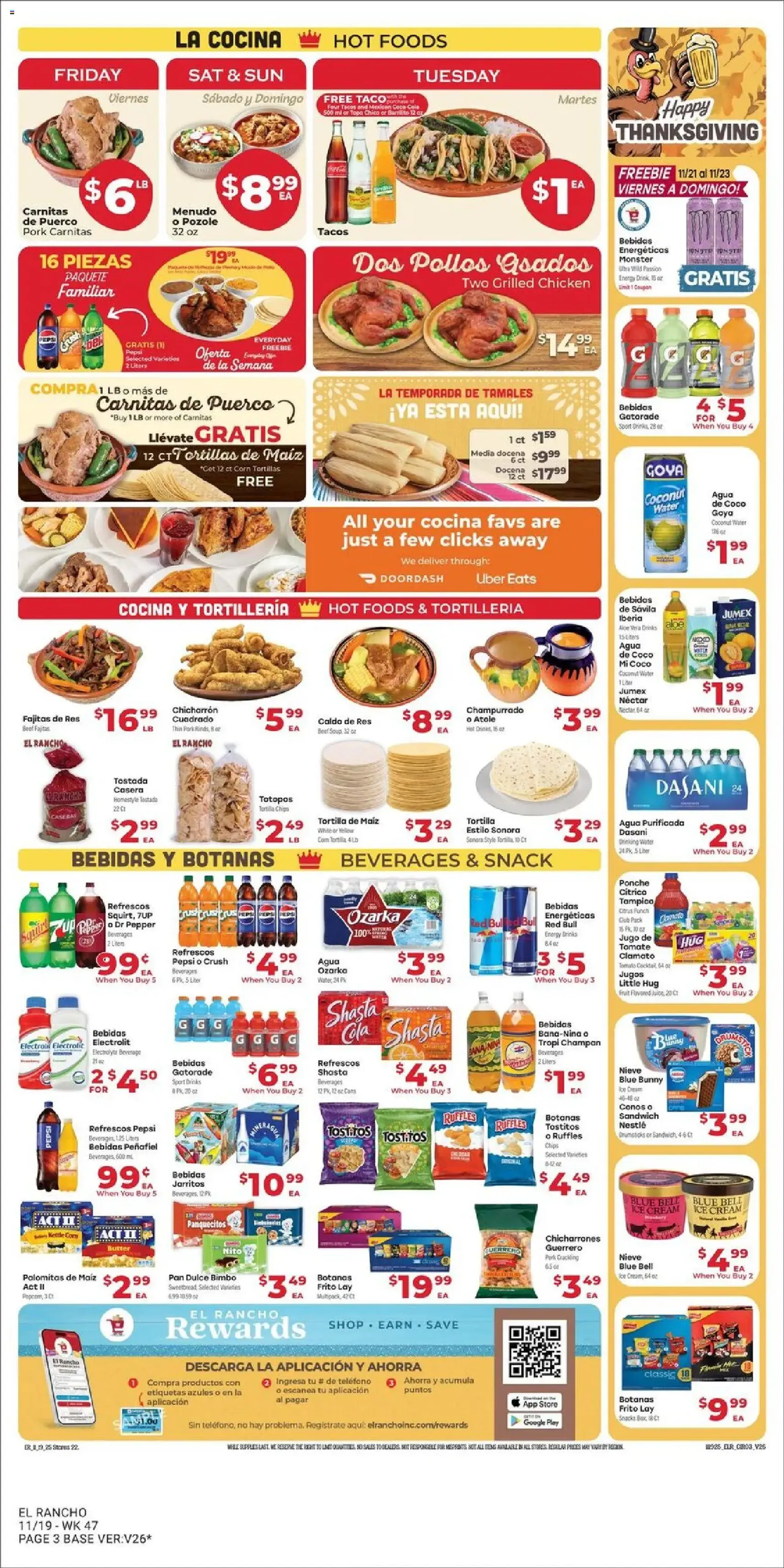 El Rancho Weekly Ad - valid flyer from 11/19/2025, page 3 of 6