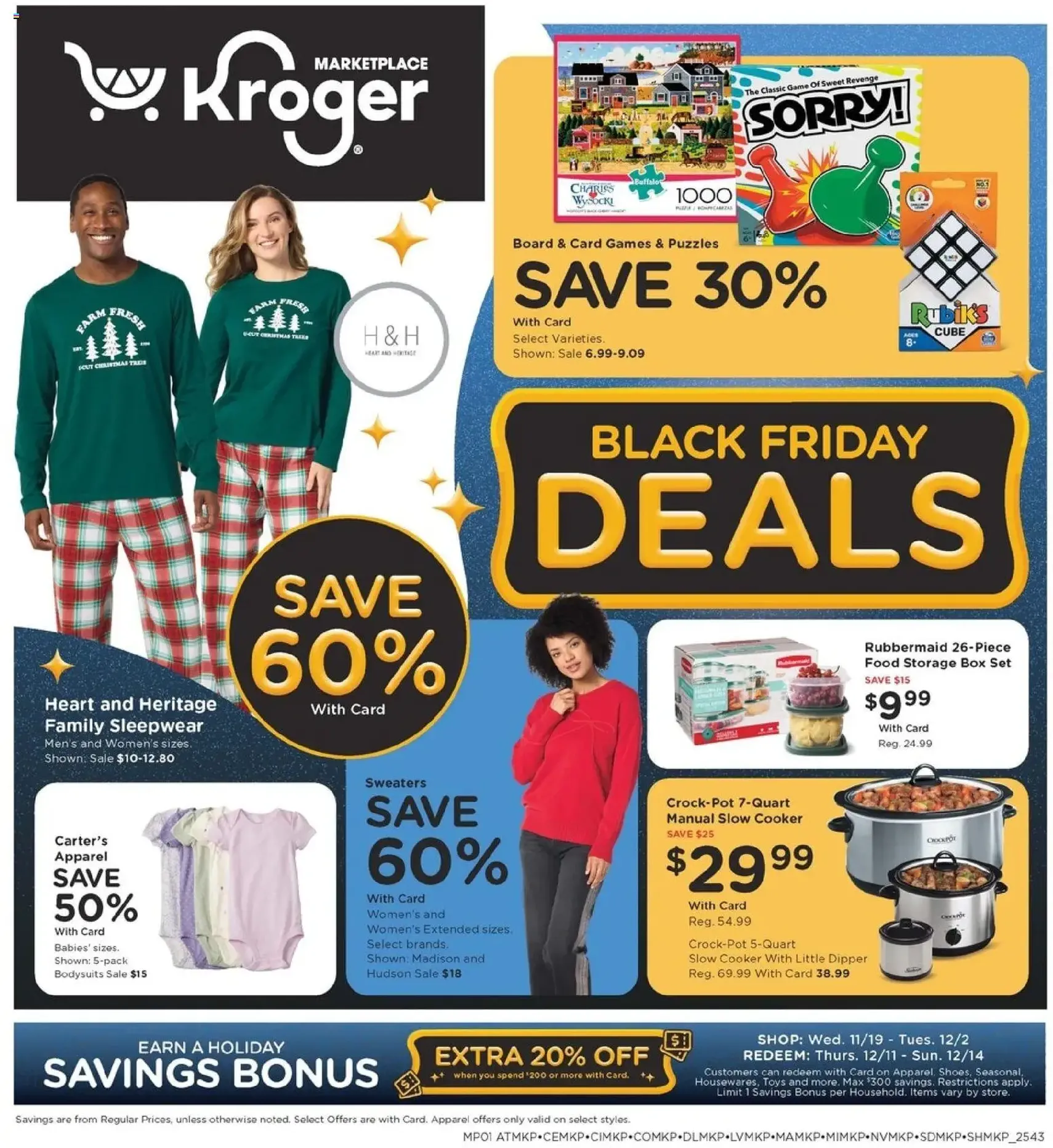 Kroger Black Friday - valid flyer from 11/28/2025, page 1 of 9