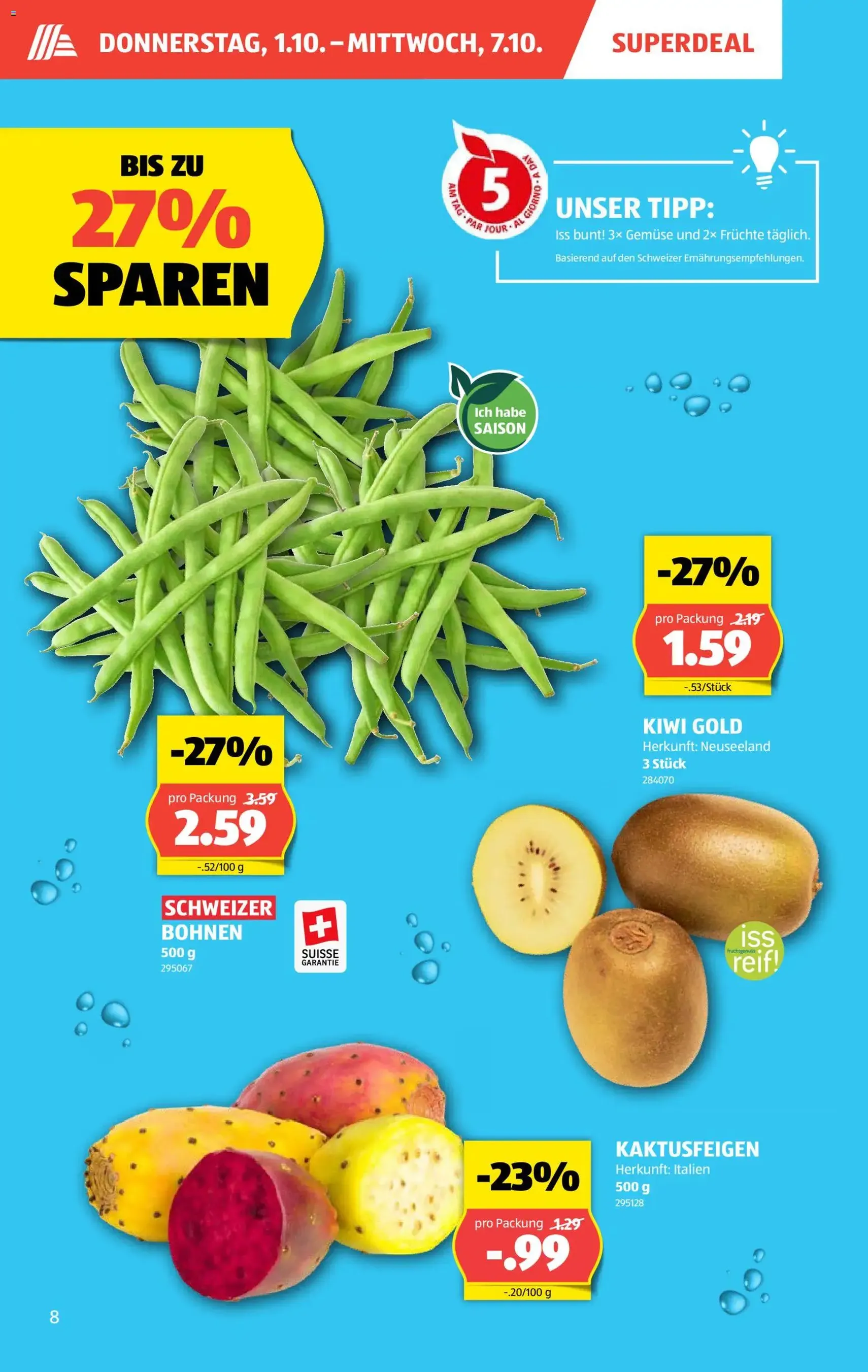 Aldi aktionen - Gültiger Prospekt ab 01.10.2026, Seite 8 von insgesamt 36