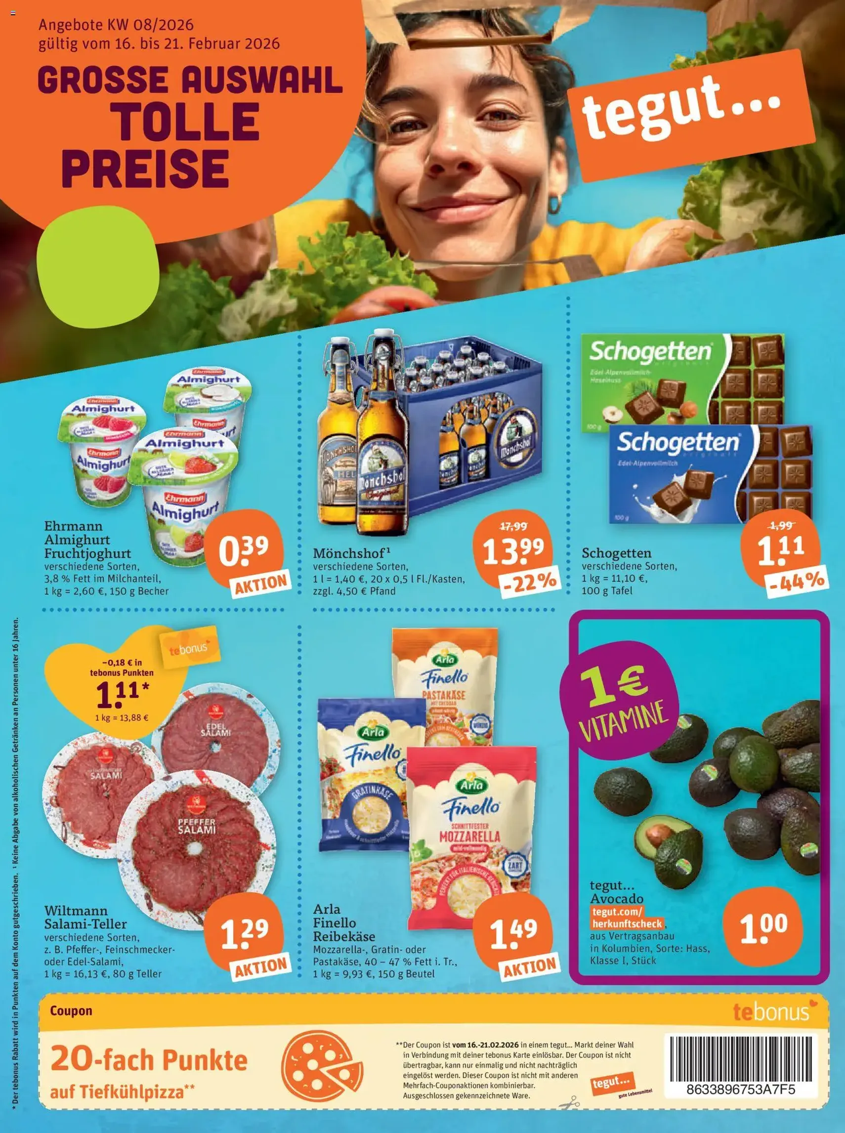 Tegut Prospekt - Gültiger Prospekt ab 16.02.2026, Seite 3 von insgesamt 27