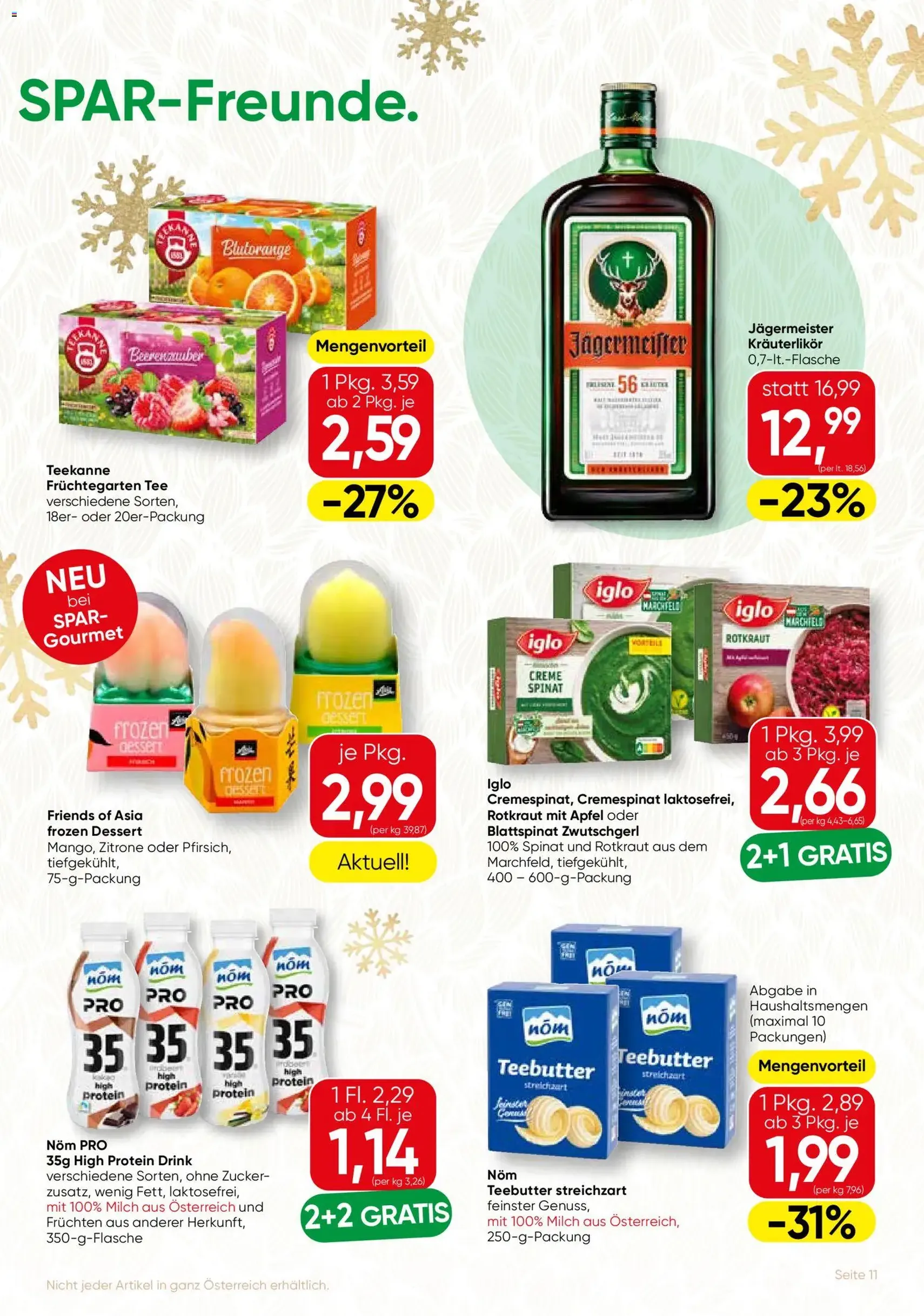 SPAR Gourmet Flugblatt - Gültiger Prospekt ab 04.12.2025, Seite 11 von insgesamt 12