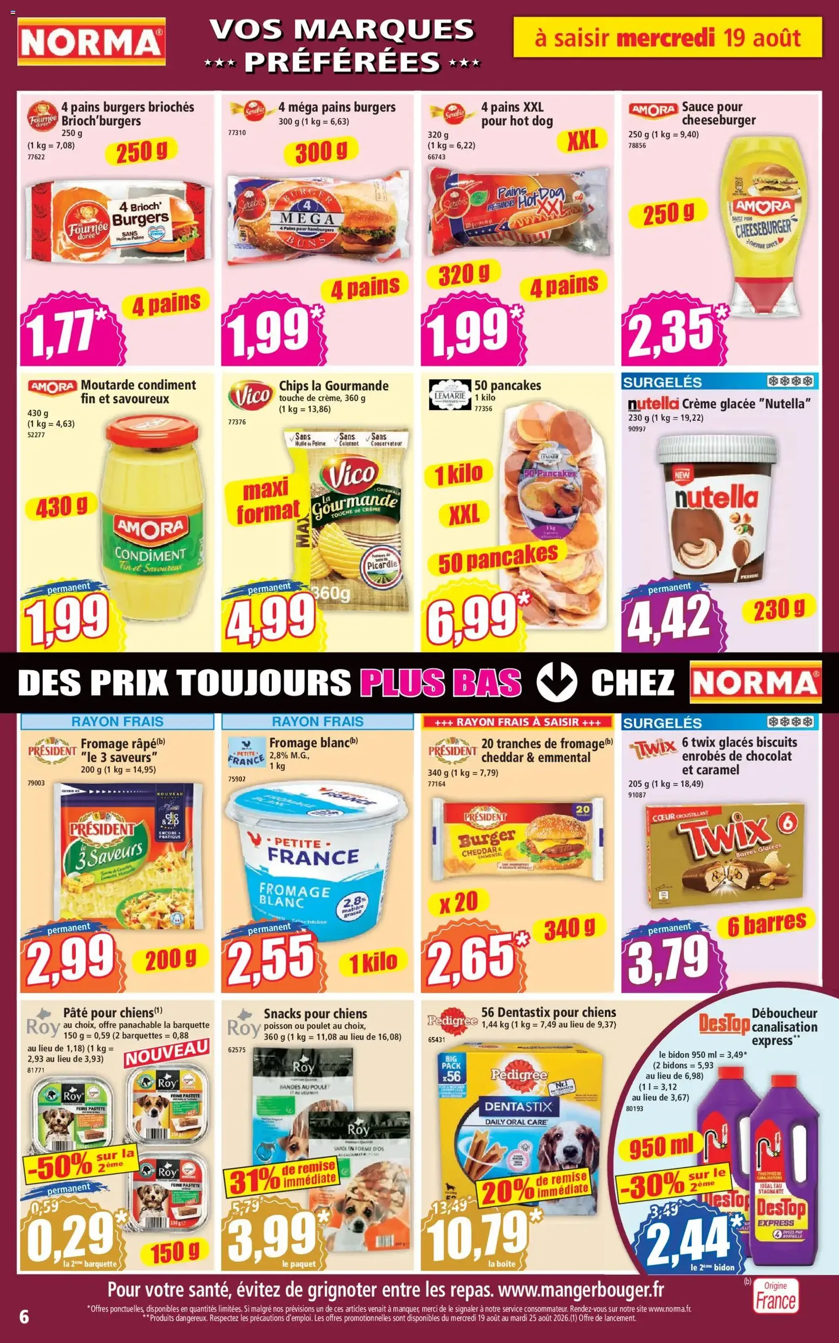 Norma catalogue - brochure valable à partir du 19/08/2026, page 6 sur 12