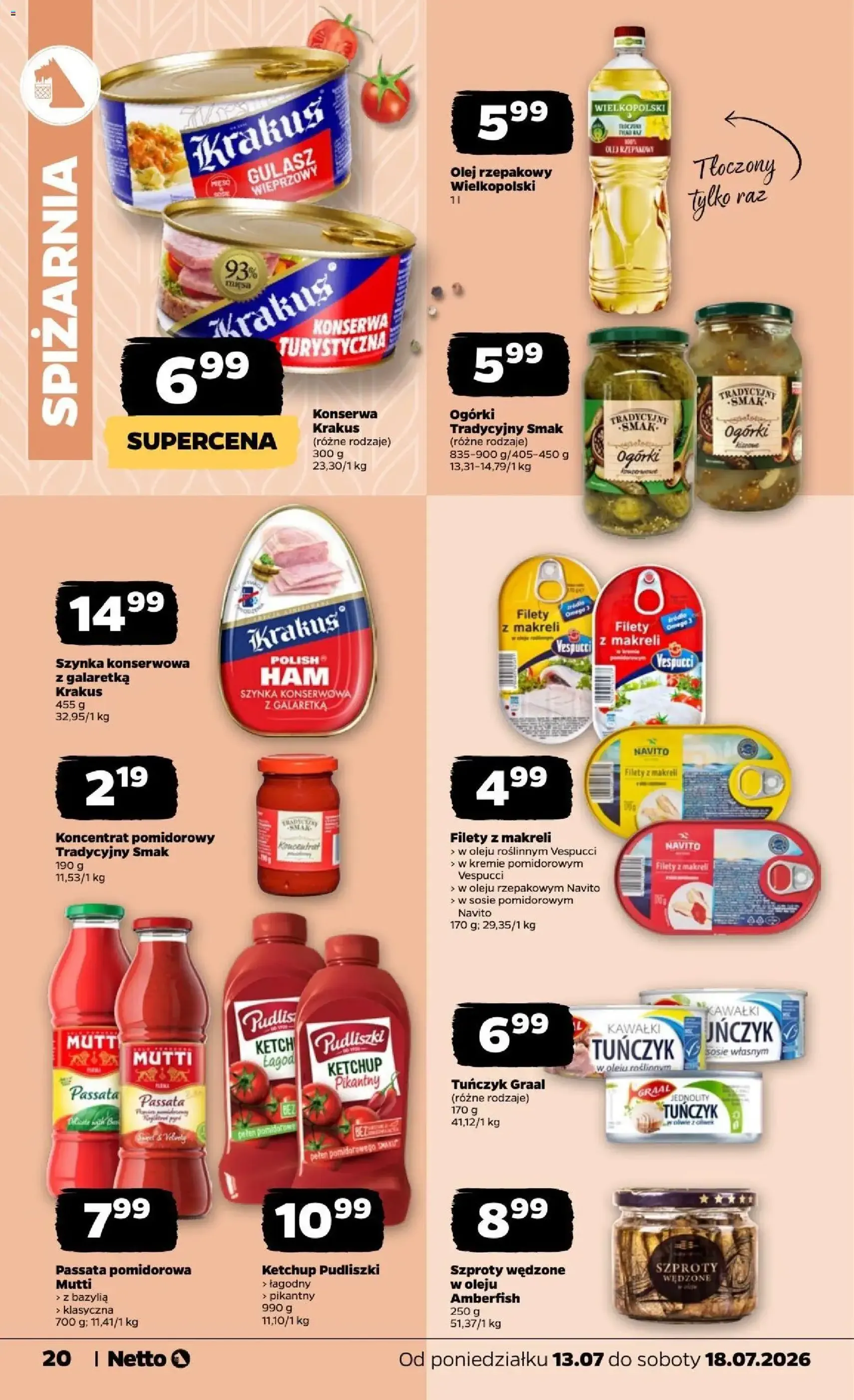 Netto gazetka od poniedziałku - ważny gazetka od 13.07.2026 strona 20 z 34