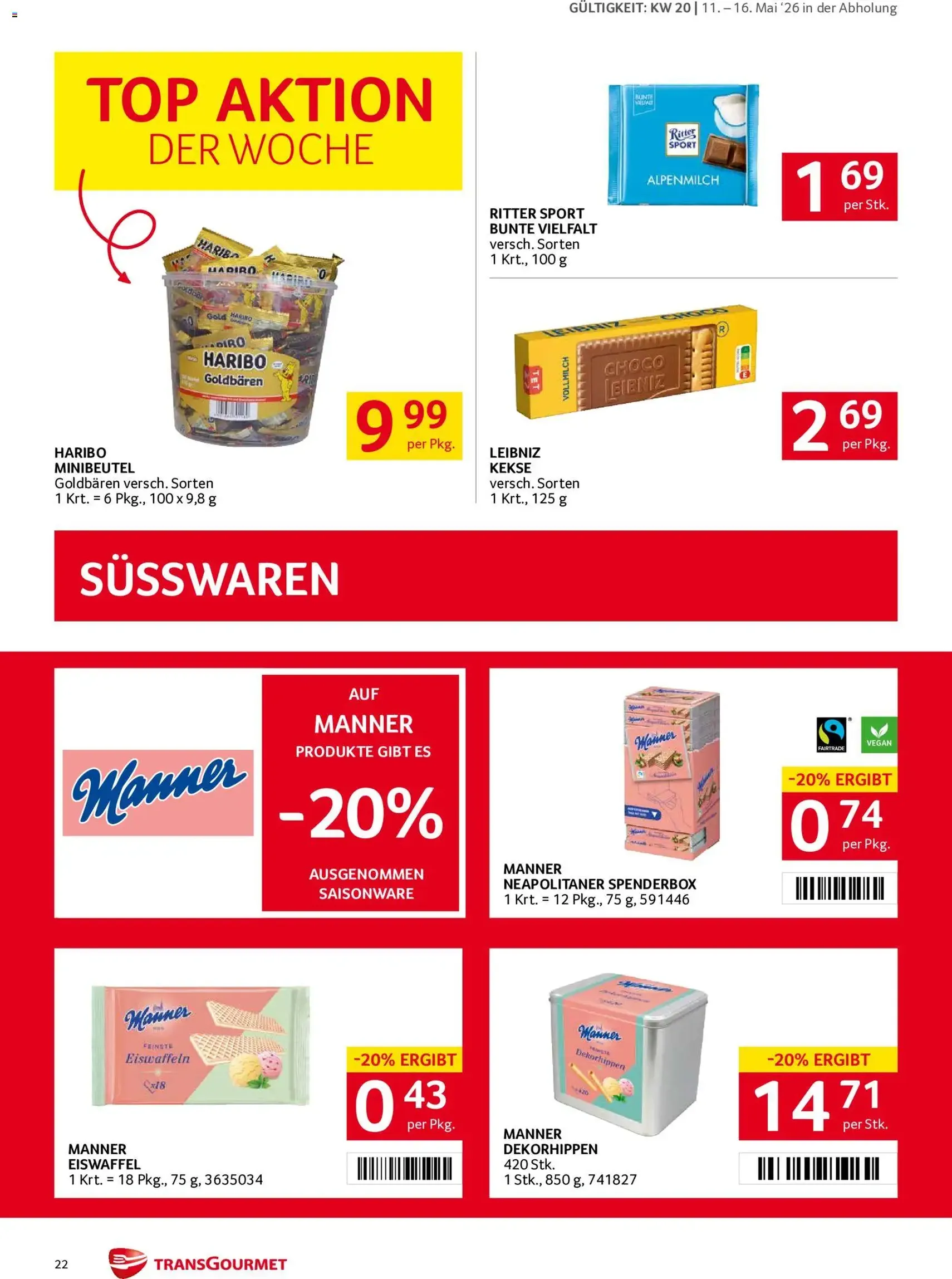 Transgourmet Flugblatt - Gültiger Prospekt ab 11.05.2026, Seite 22 von insgesamt 40