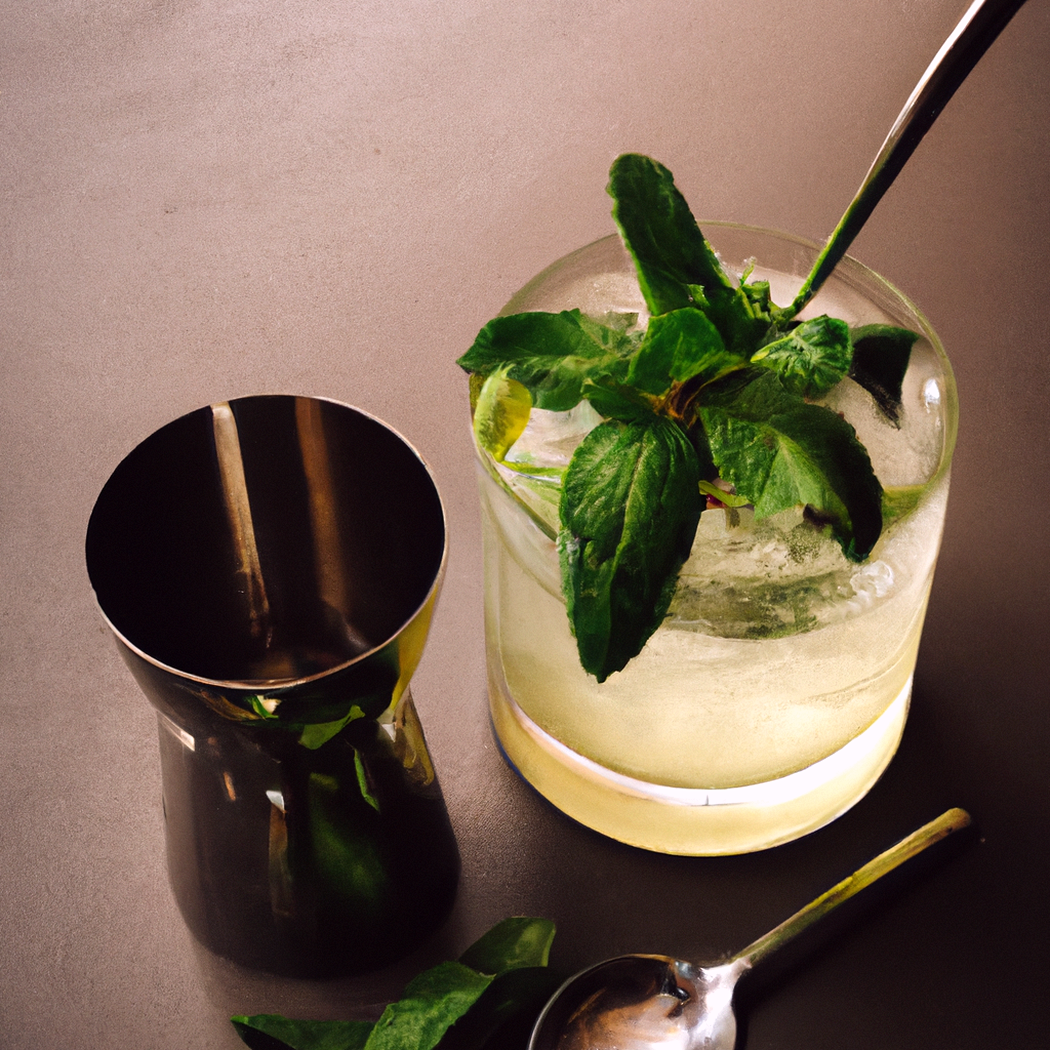 Mint julep cocktail