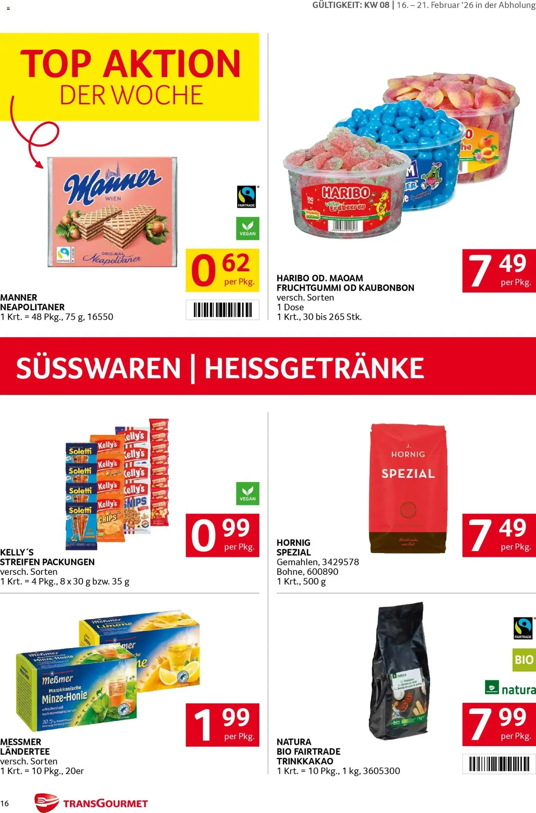 Transgourmet Flugblatt - Gültiger Prospekt ab 16.02.2026, Seite 16 von insgesamt 28