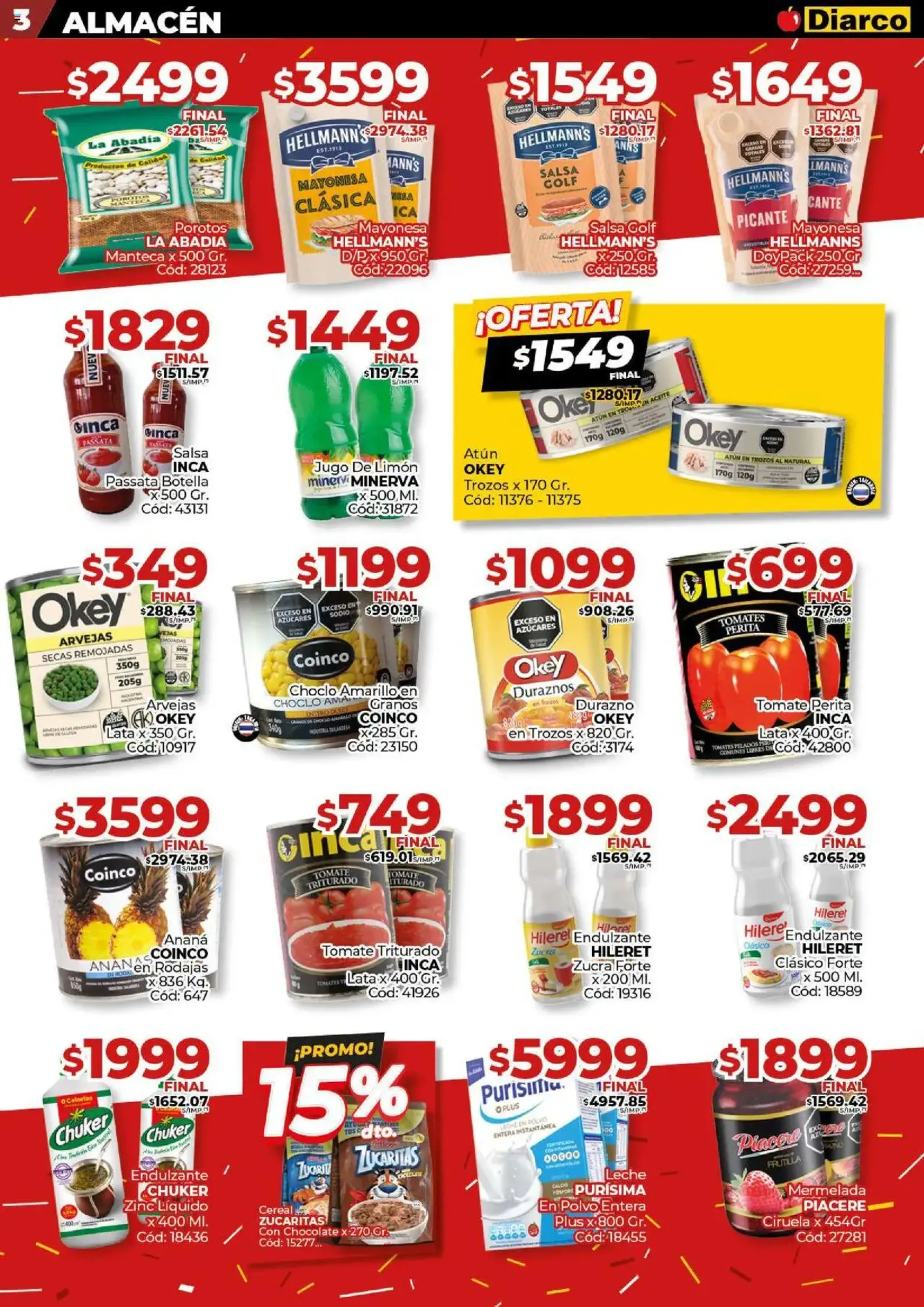 Diarco ofertas - folleto válido desde 18/08/2025 página 3 de 22 Diarco ofertas - folleto válido desde 18/08/2025 página 3 de 22