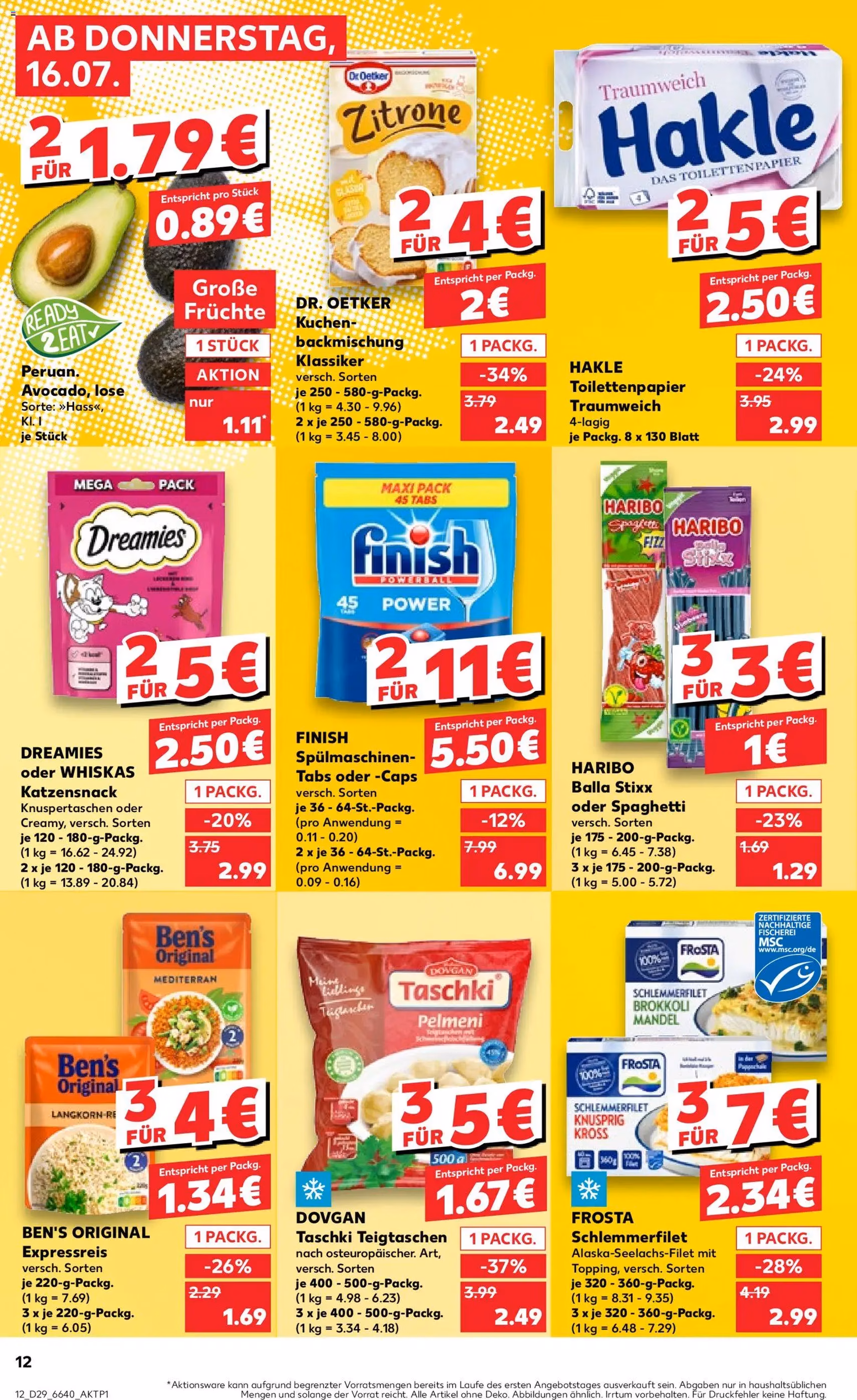 Kaufland Prospekt - Gültiger Prospekt ab 16.07.2026, Seite 12 von insgesamt 56