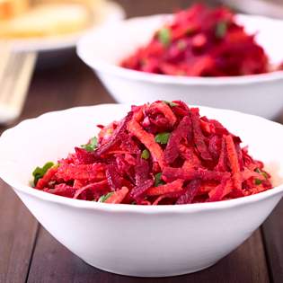 Recipe preview Salad of raw beetroot