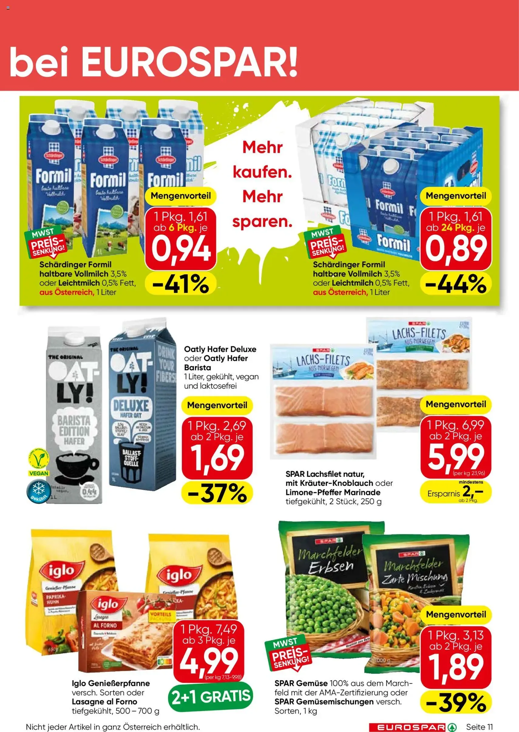 Eurospar Flugblatt - Gültiger Prospekt ab 08.10.2026, Seite 11 von insgesamt 16