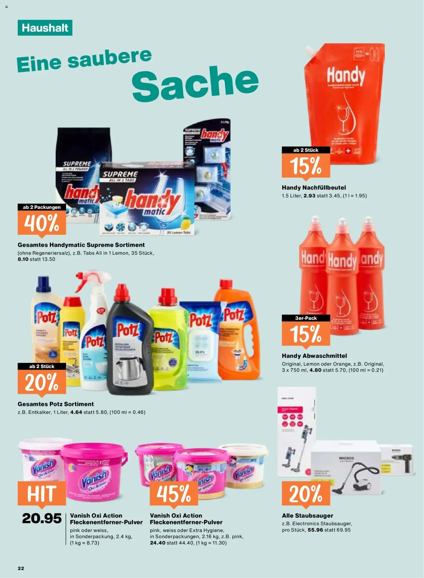 Migros aktionen - Gültiger Prospekt ab 15.10.2026, Seite 22 von insgesamt 24