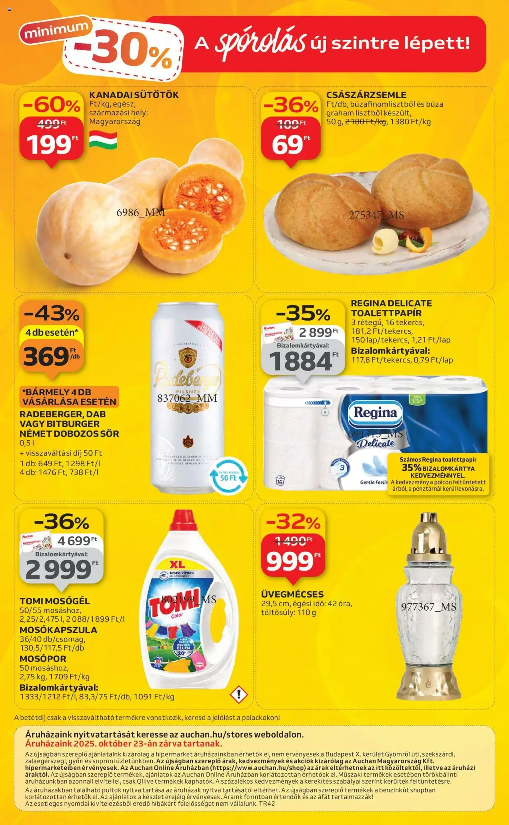 Auchan Akciós újság - 2025.10.16. érvényes szórólap 54 oldal 54 oldalból Auchan Akciós újság - 2025.10.16. érvényes szórólap 54 oldal 54 oldalból