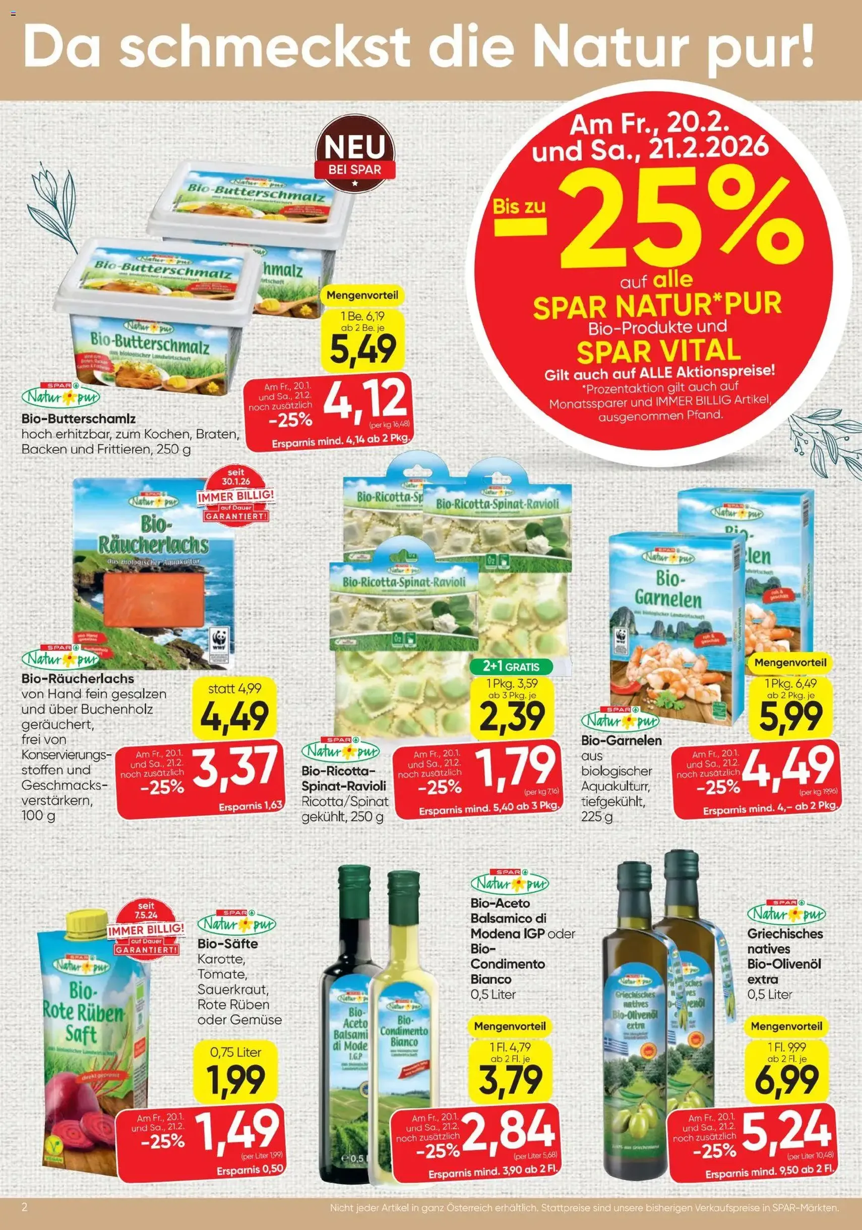 Spar Flugblatt - Gültiger Prospekt ab 19.02.2026, Seite 2 von insgesamt 12