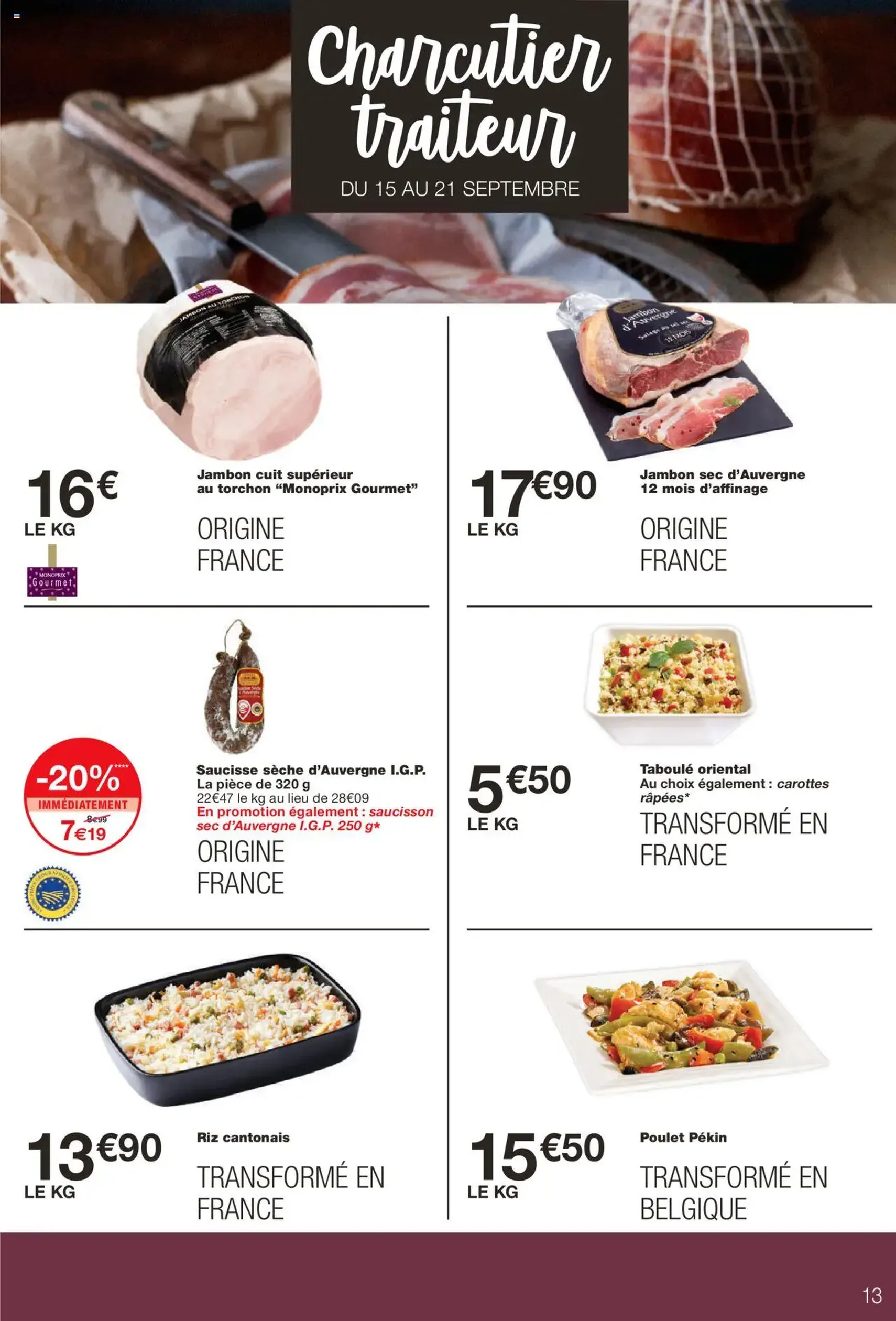 Monoprix catalogue - brochure valable à partir du 09/09/2025, page 13 sur 54 Monoprix catalogue - brochure valable à partir du 09/09/2025, page 13 sur 54