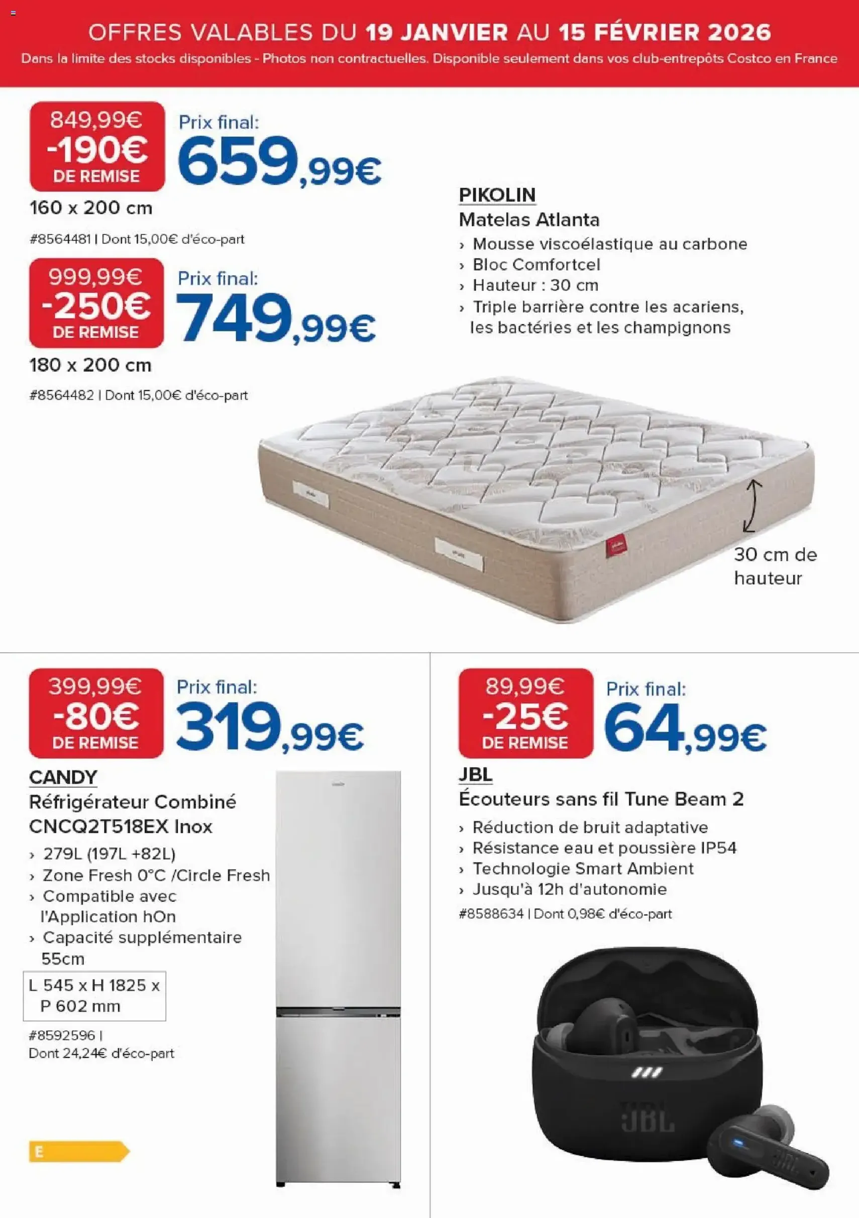 Costco catalogue - brochure valable à partir du 19/01/2026, page 15 sur 20