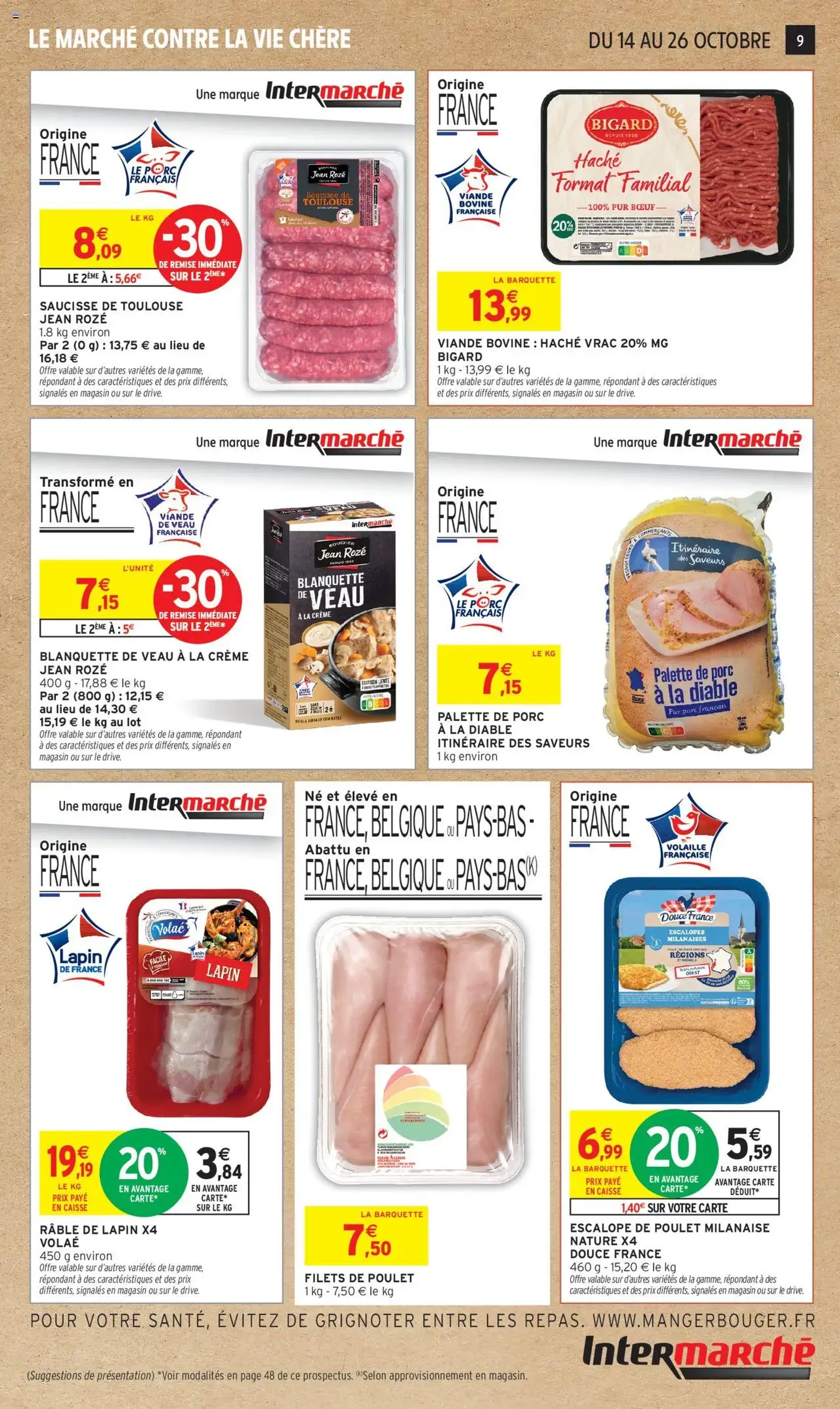 Intermarché catalogue semaine 42 - brochure valable à partir du 14/10/2025, page 9 sur 52
