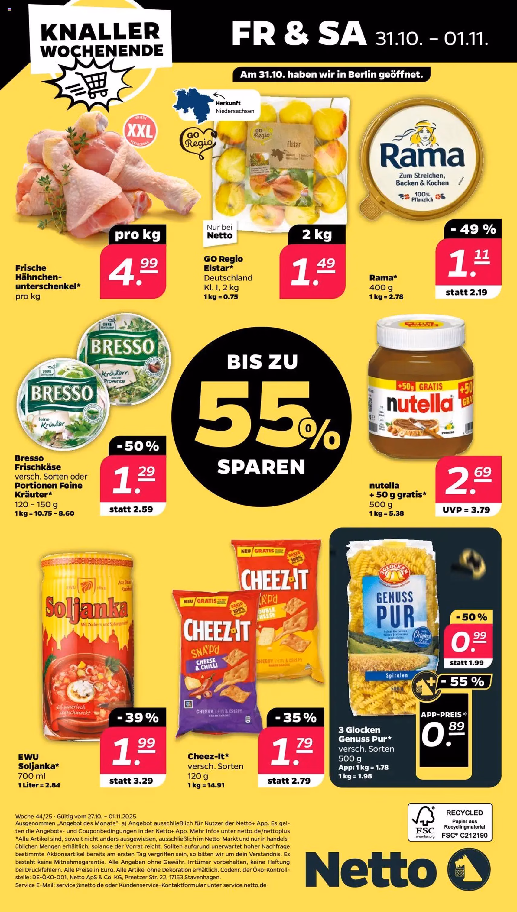 Netto Prospekt - Gültiger Prospekt ab 27.10.2025, Seite 34 von insgesamt 37 Netto Prospekt - Gültiger Prospekt ab 27.10.2025, Seite 34 von insgesamt 37