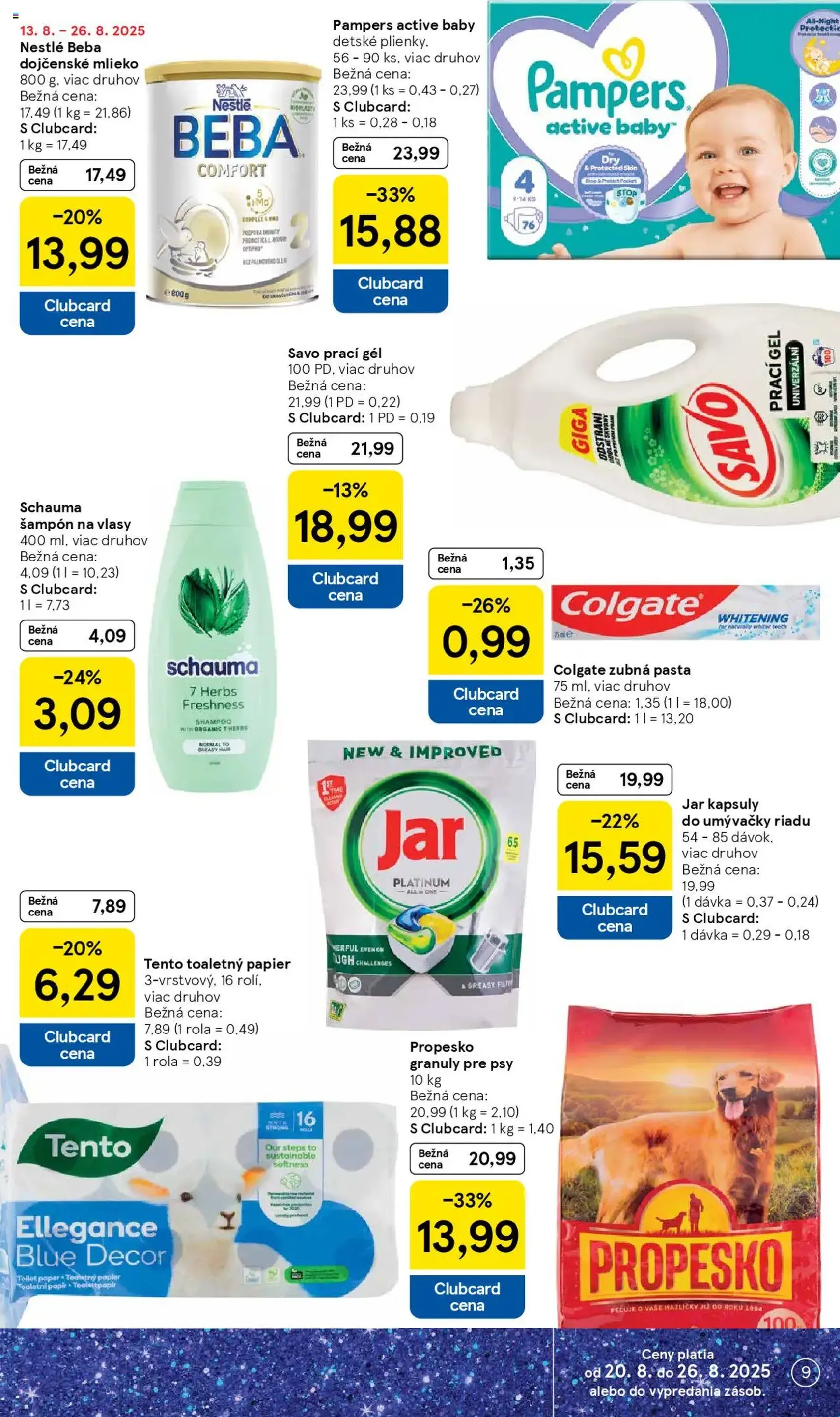 Tesco Hypermarket - leták - platný leták od 20.08.2025 strana 9 z 38