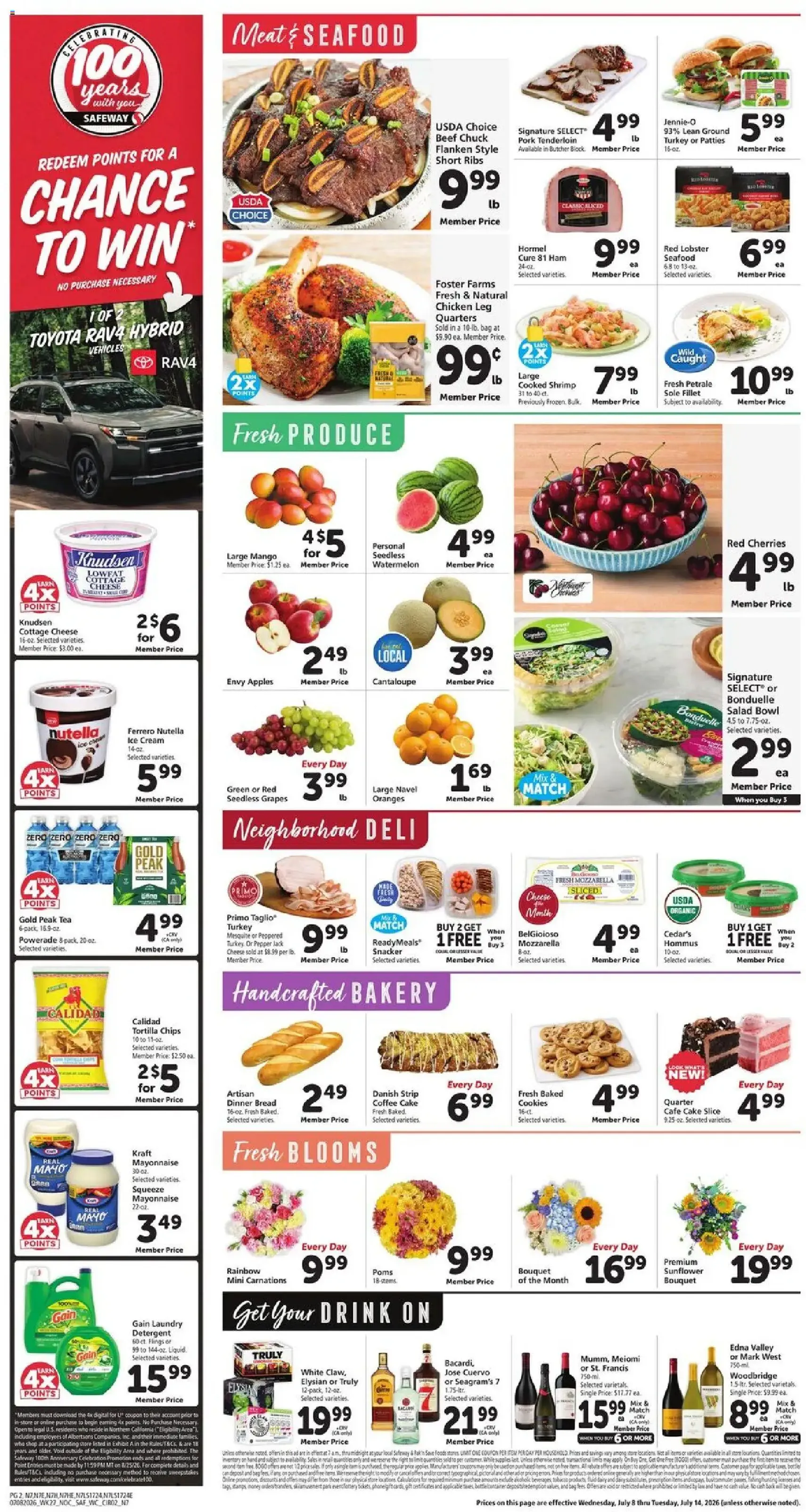 Safeway Weekly Ad - valid flyer from 07/08/2026, page 2 of 10