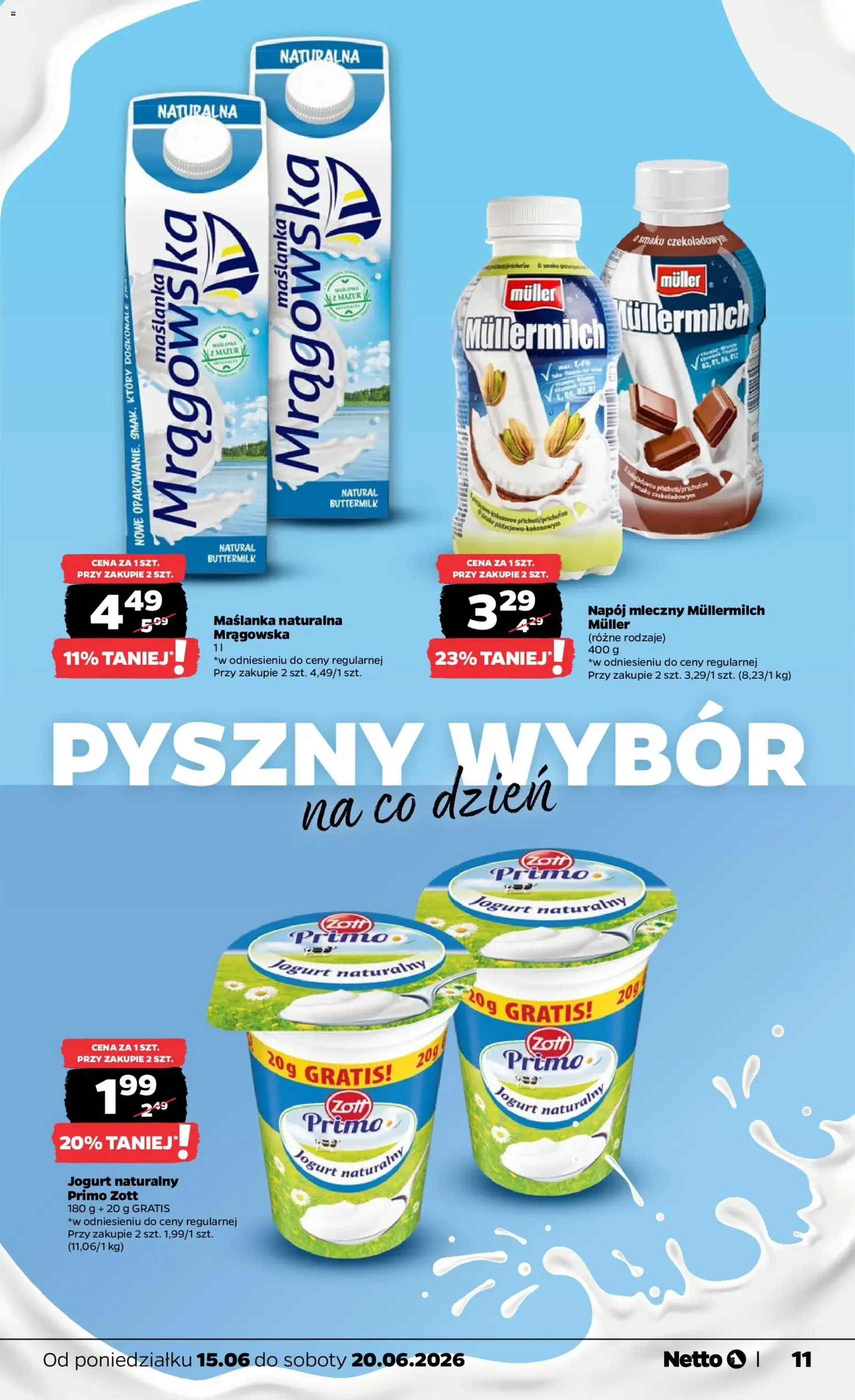 Netto gazetka od poniedziałku spożywcza - ważny gazetka od 15.06.2026 strona 11 z 35