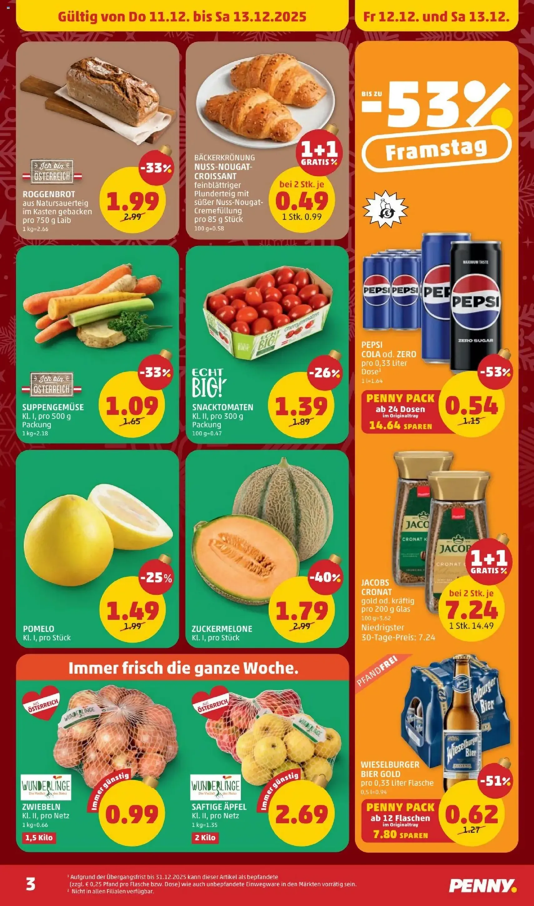 Penny Markt Flugblatt - Gültiger Prospekt ab 11.12.2025, Seite 3 von insgesamt 28