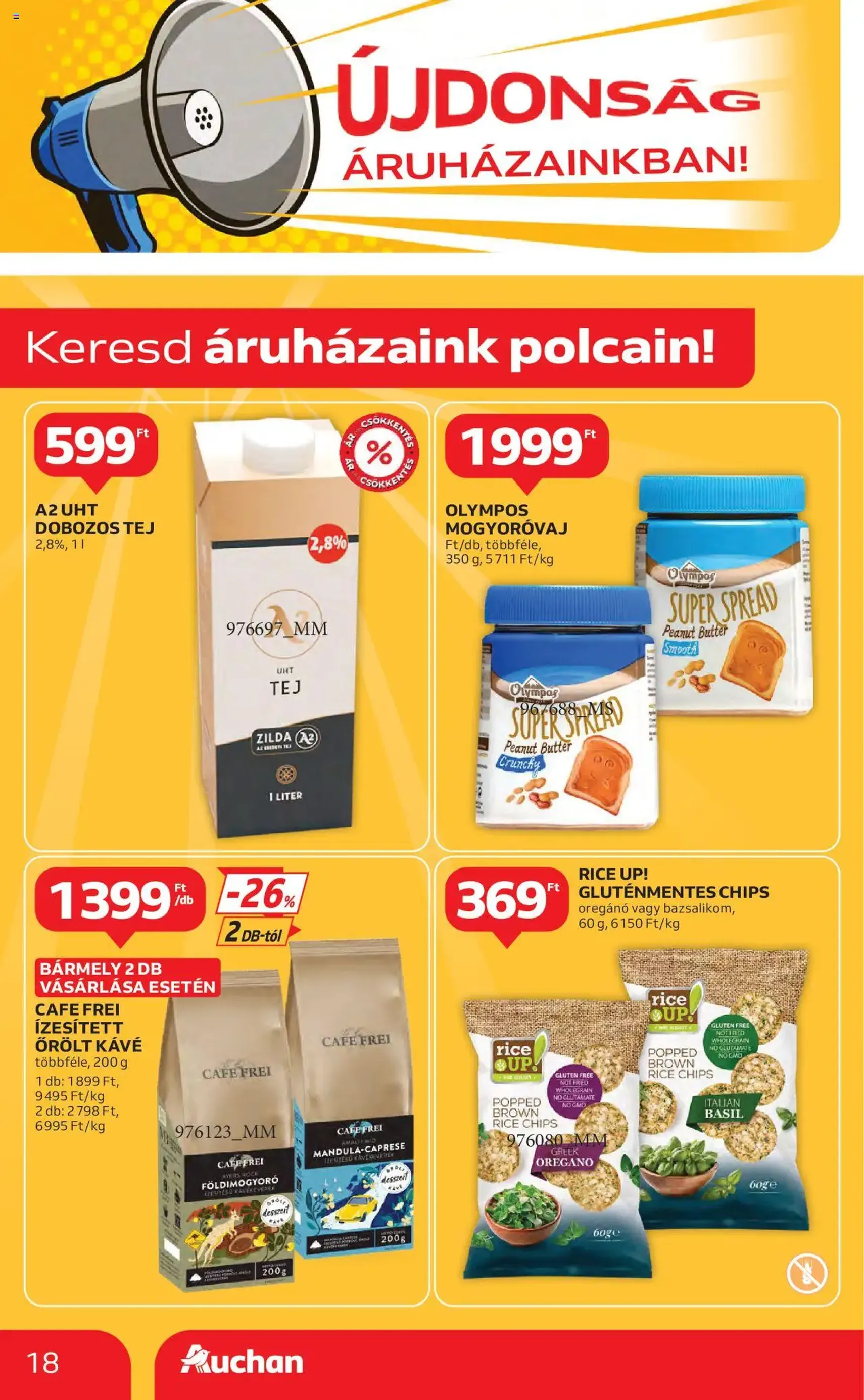 Auchan Akciós újság - 2025.07.17. érvényes szórólap 18 oldal 44 oldalból Auchan Akciós újság - 2025.07.17. érvényes szórólap 18 oldal 44 oldalból