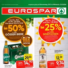 Eurospar Flugblatt - Prospekt Vorschau gültig ab 30.07.2026