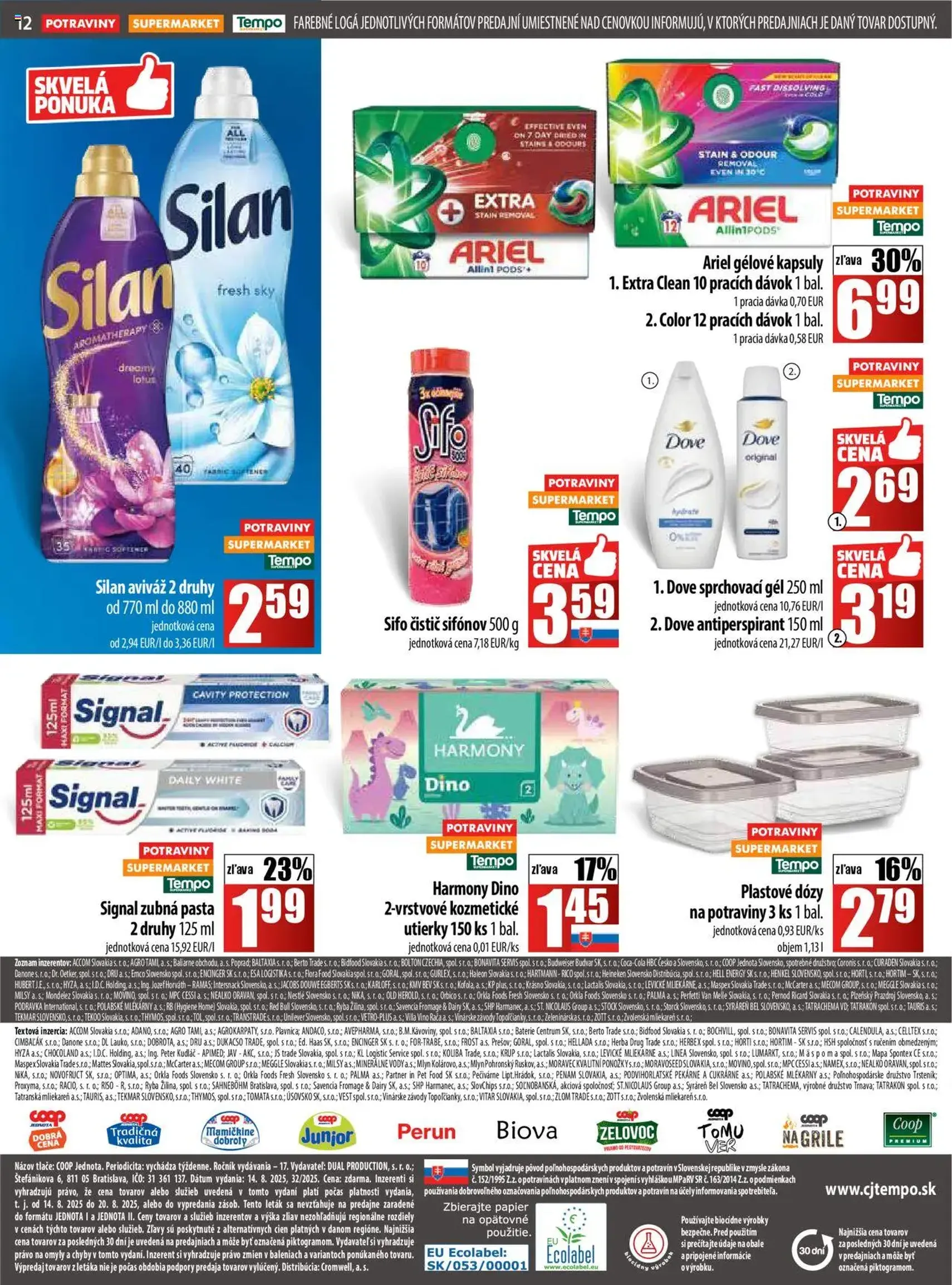 COOP Jednota leták - platný leták od 14.08.2025 strana 12 z 28