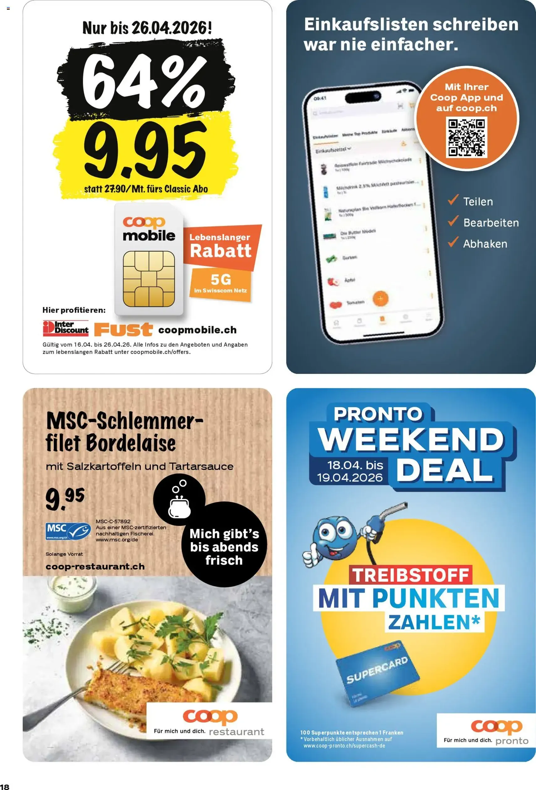 Coop aktionen - Gültiger Prospekt ab 16.04.2026, Seite 18 von insgesamt 24
