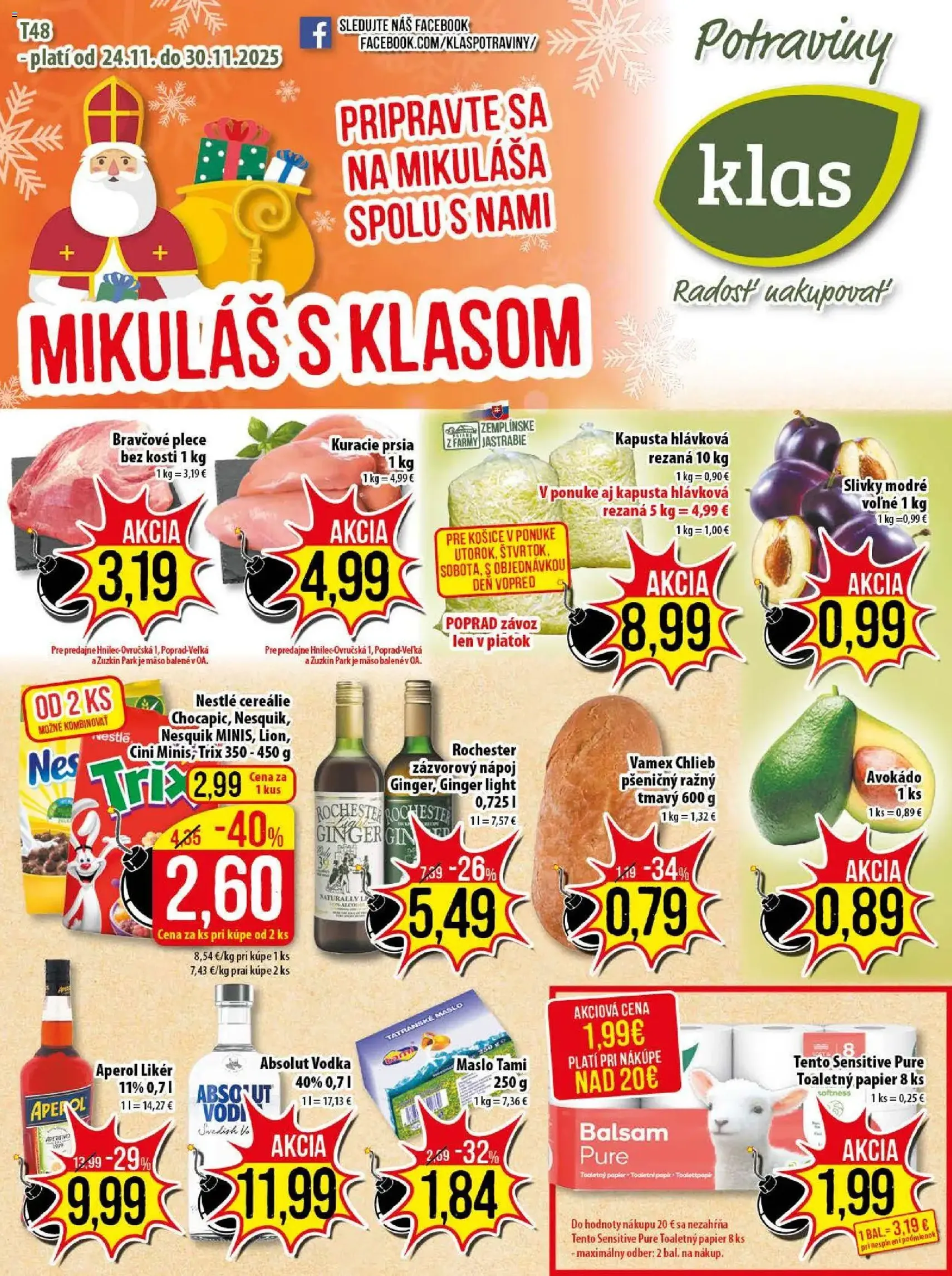 Klas leták - platný leták od 24.11.2025 strana 1 z 25