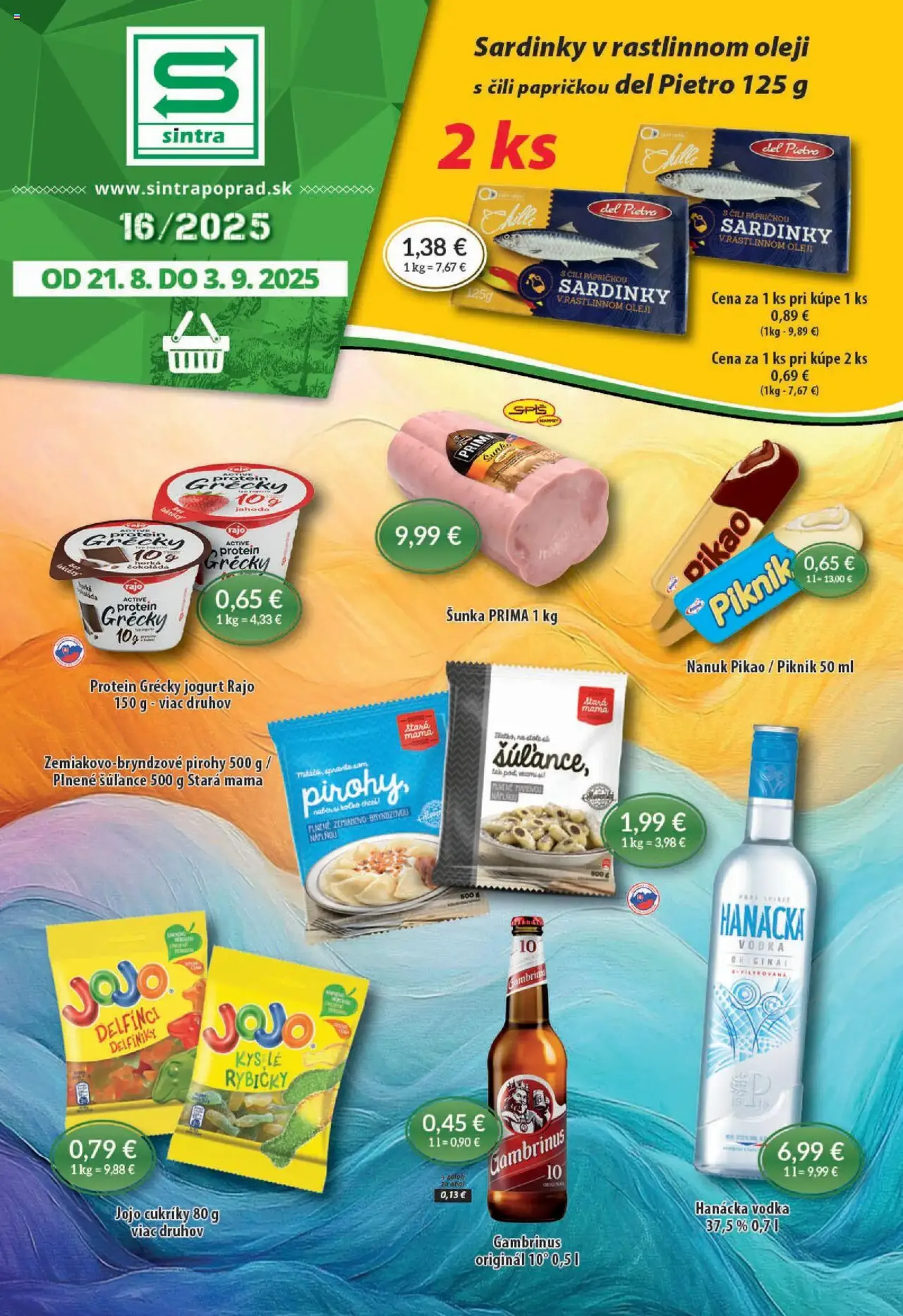 Sintra leták - platný leták od 21.08.2025 strana 1 z 10
