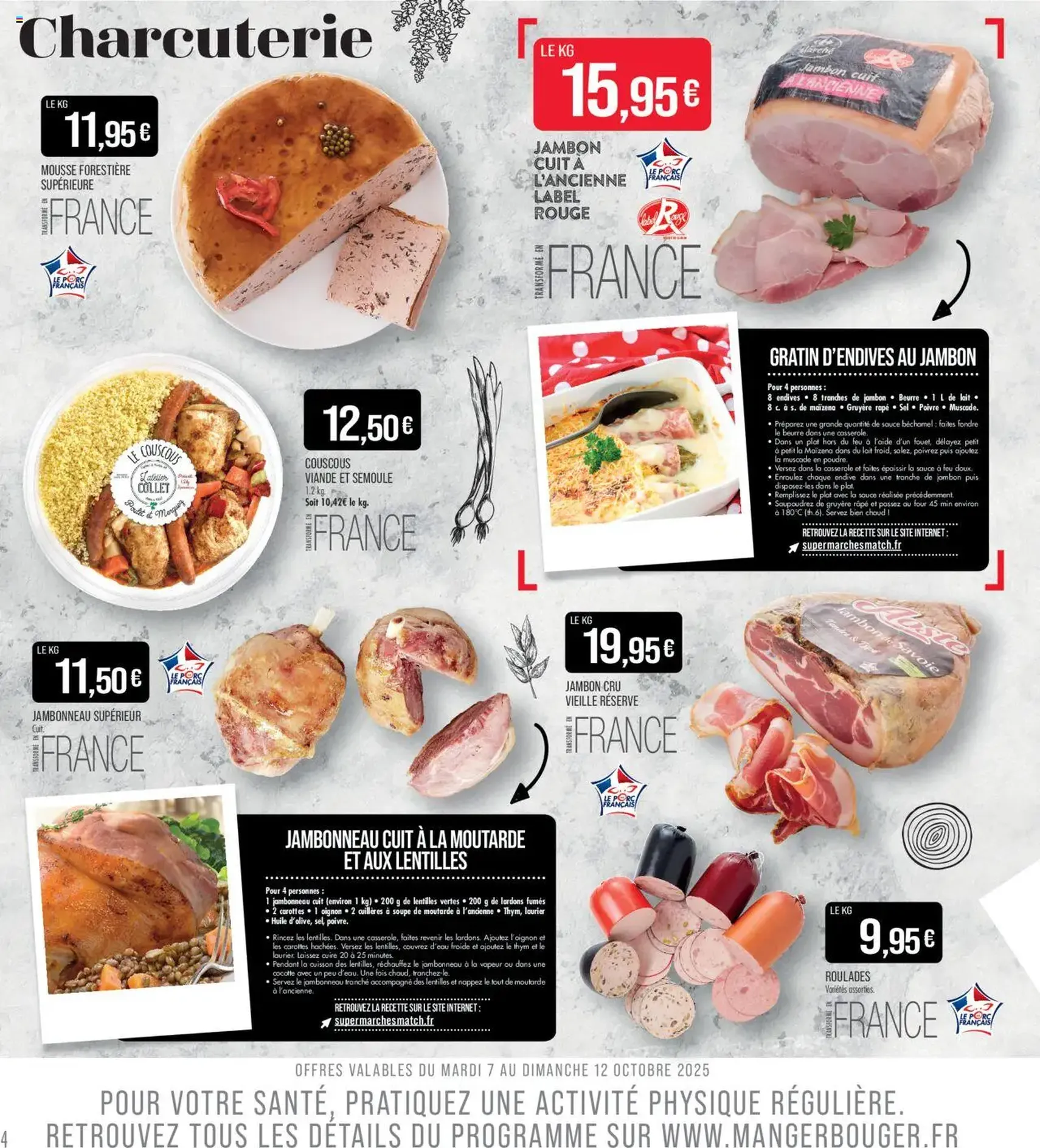 Match Supermarché catalogue - brochure valable à partir du 07/10/2025, page 4 sur 22
