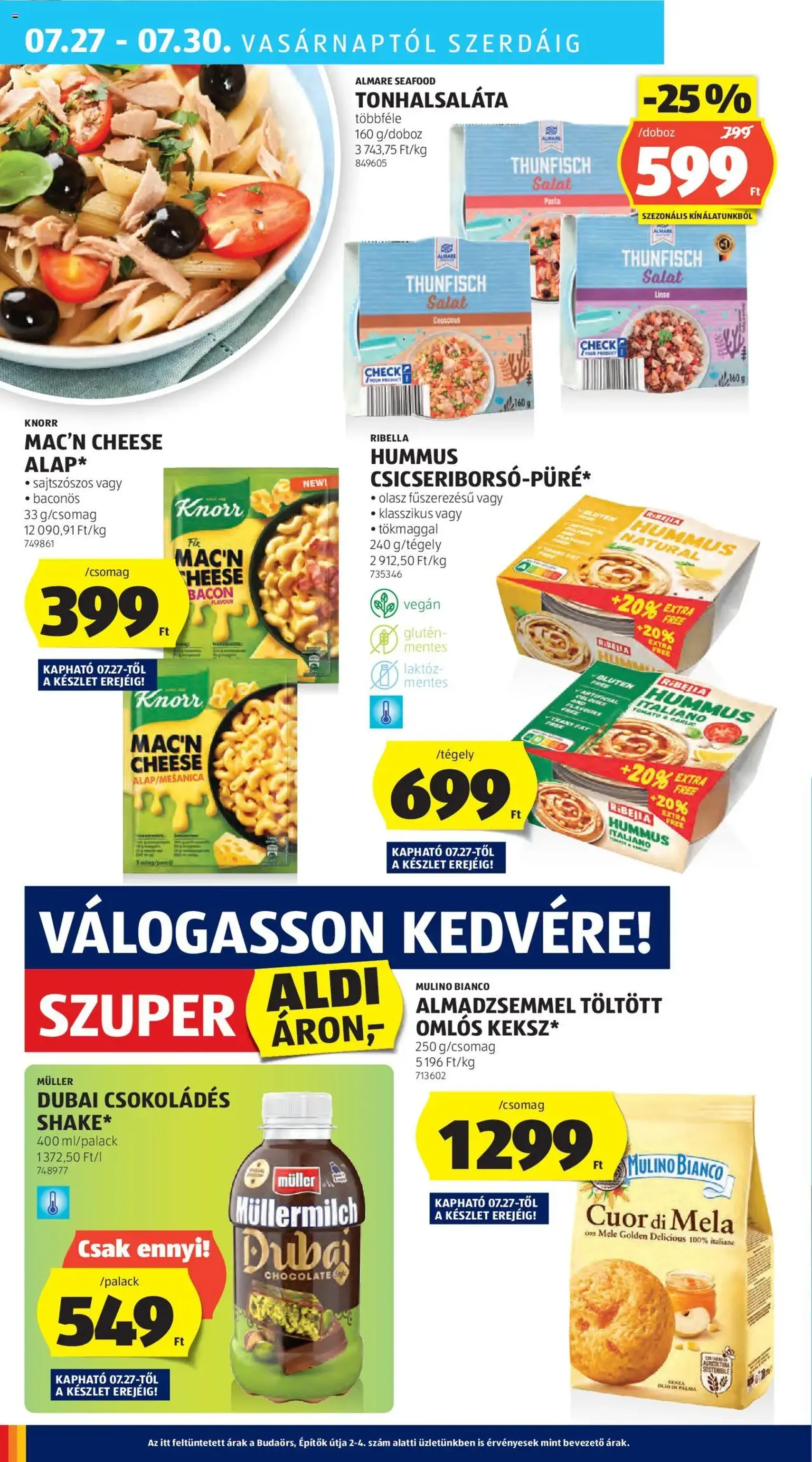 Aldi Akciós újság - 2025.07.24. érvényes szórólap 32 oldal 50 oldalból Aldi Akciós újság - 2025.07.24. érvényes szórólap 32 oldal 50 oldalból