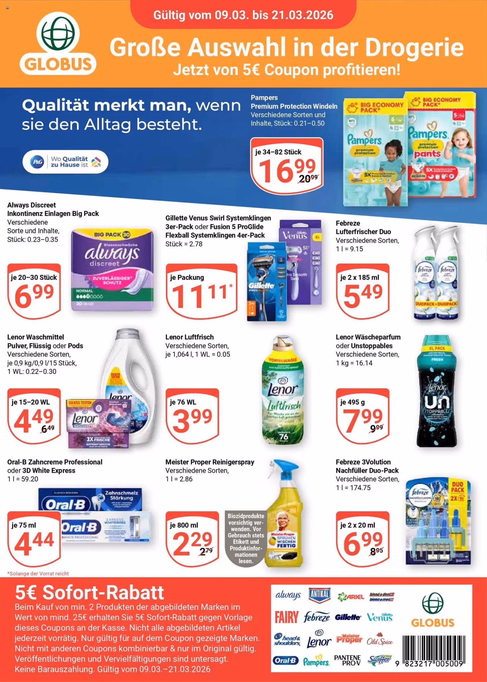 Globus Prospekt - Gültiger Prospekt ab 09.03.2026, Seite 29 von insgesamt 29