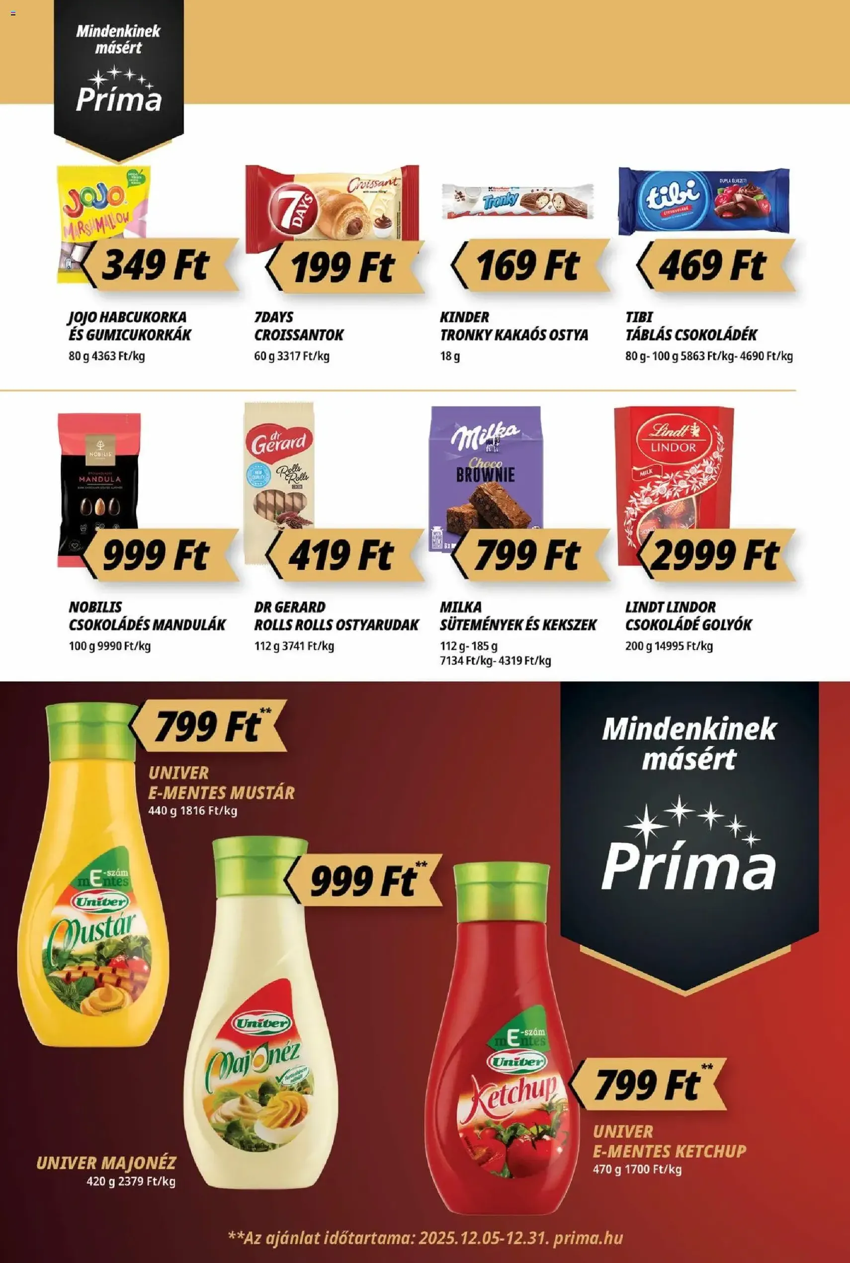 CBA Príma Akciós újság - 2025.12.11. érvényes szórólap 10 oldal 16 oldalból