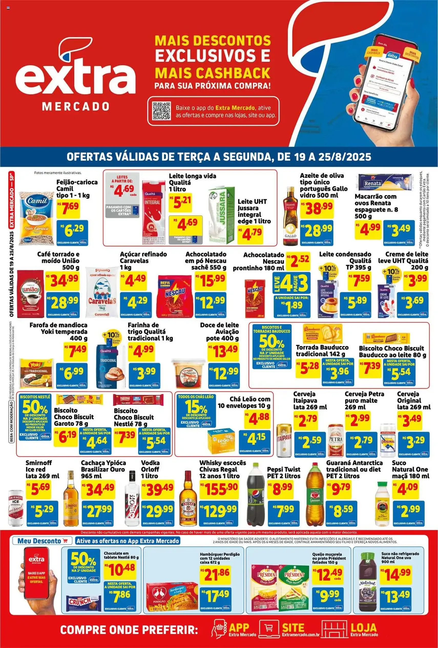 Extra - Ofertas de Mercado - folheto válido a partir de 19/08/2025 página 1 de 4