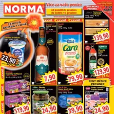 Norma leták - náhled letáku platný od 08.12.2025