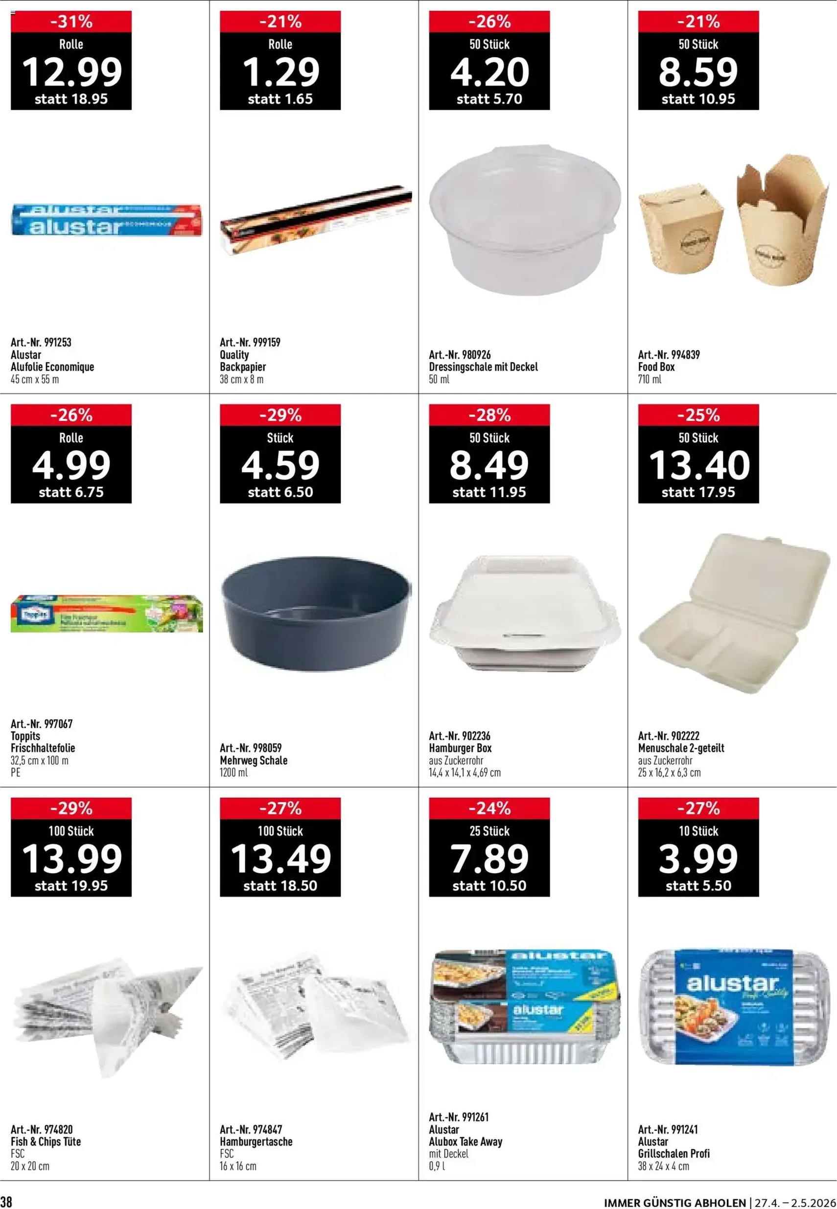 Prodega aktionen - Gültiger Prospekt ab 27.04.2026, Seite 38 von insgesamt 40
