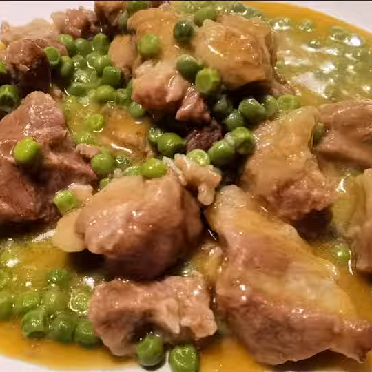 Anteprima ricetta Spezzatino di vitello con piselli