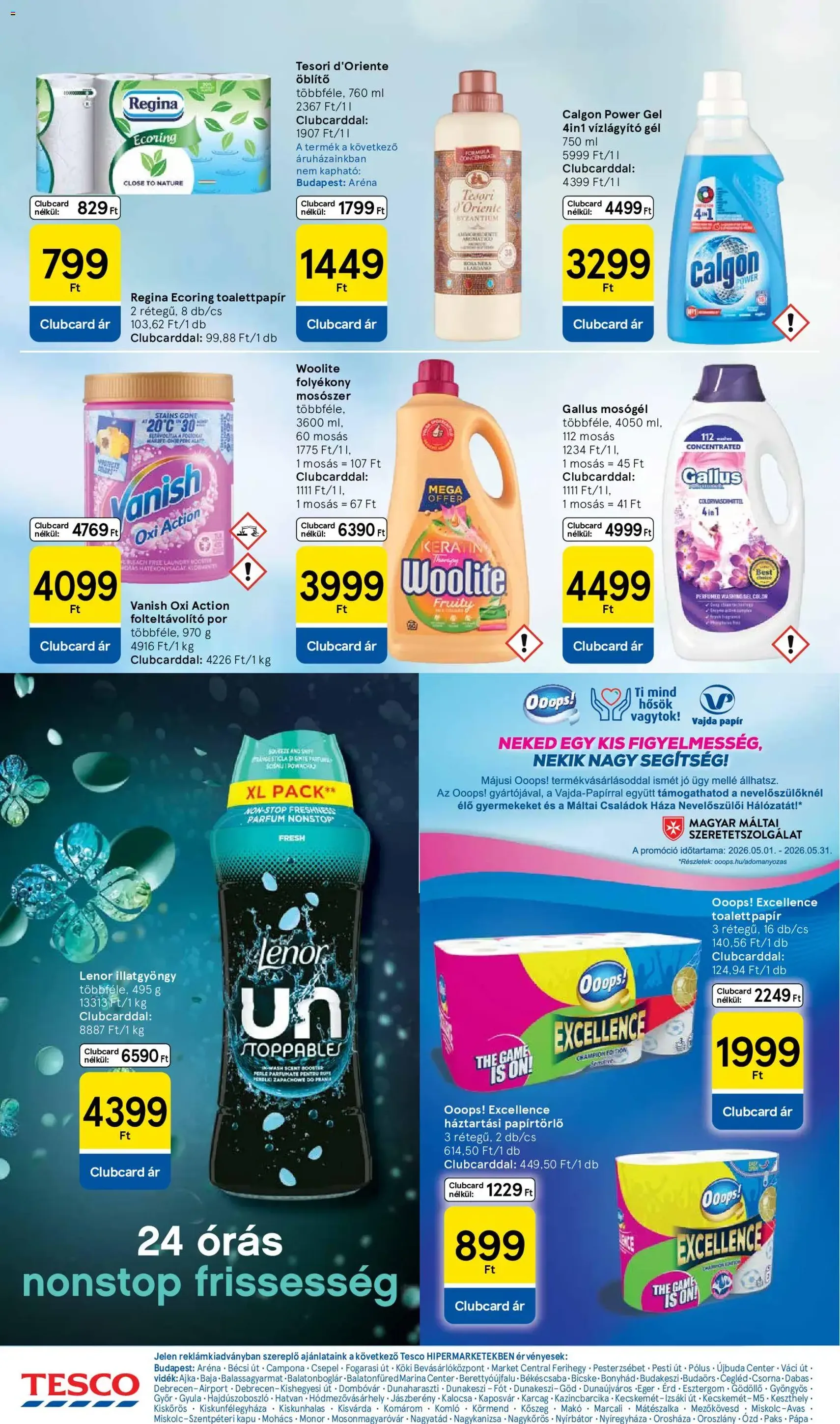 Tesco aktuális akciós újság - 2026.05.21. érvényes szórólap 28 oldal 34 oldalból