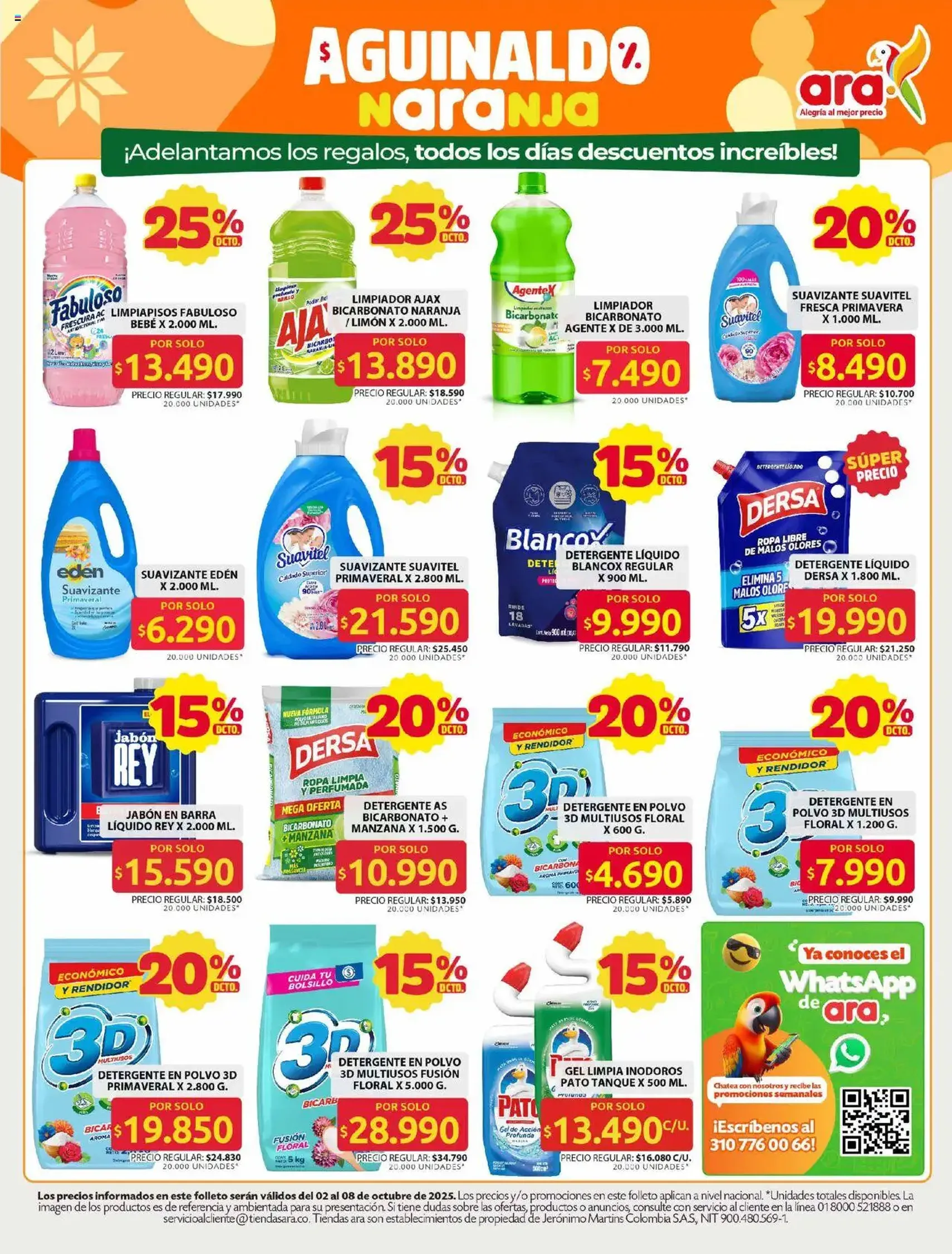 Ara - Ahorra con precios bajos y ofertas en la canasta familiar | ara - folleto válido desde 02/10/2025 página 7 de 11