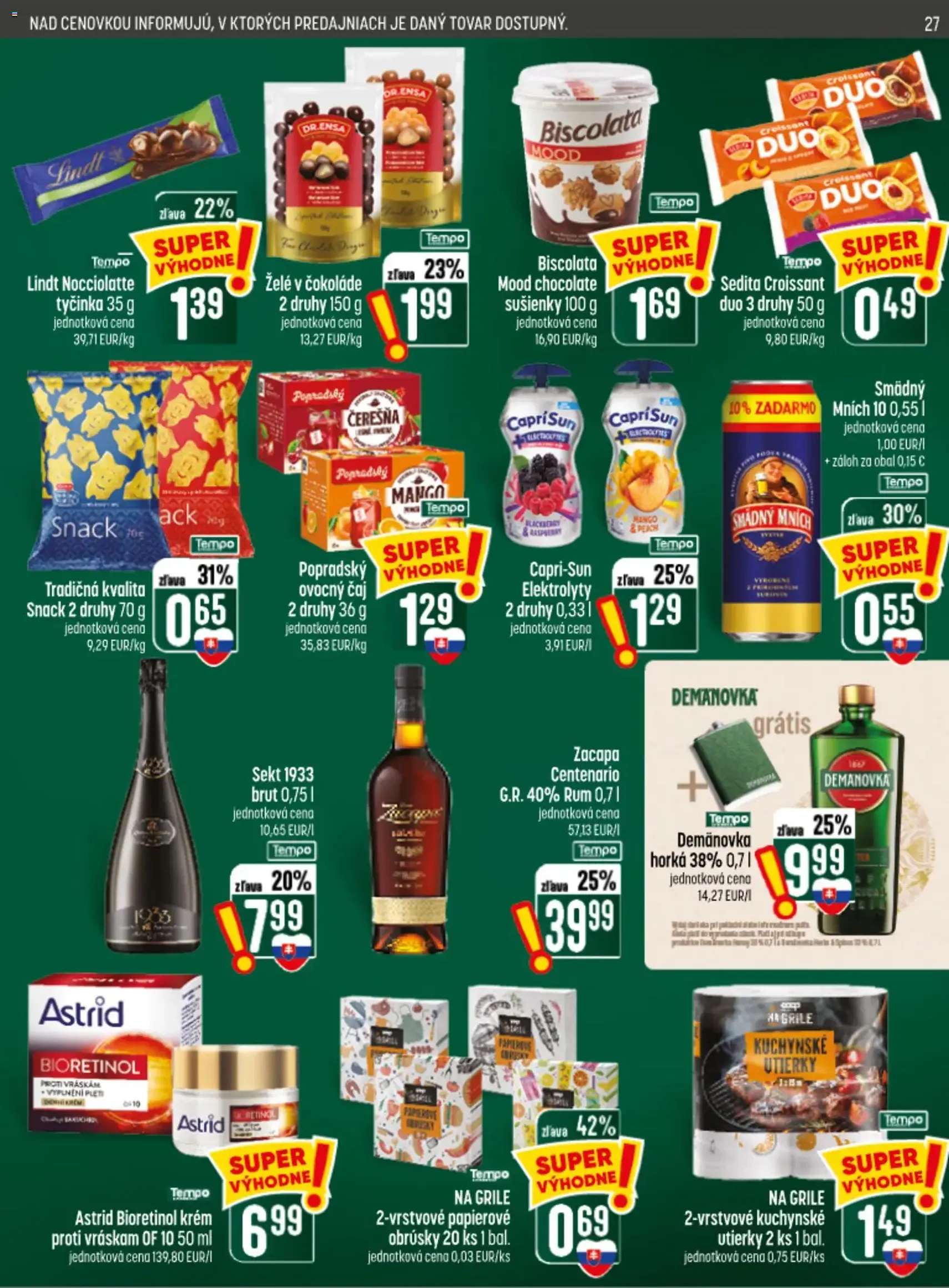 COOP Jednota leták - platný leták od 17.09.2026 strana 27 z 28